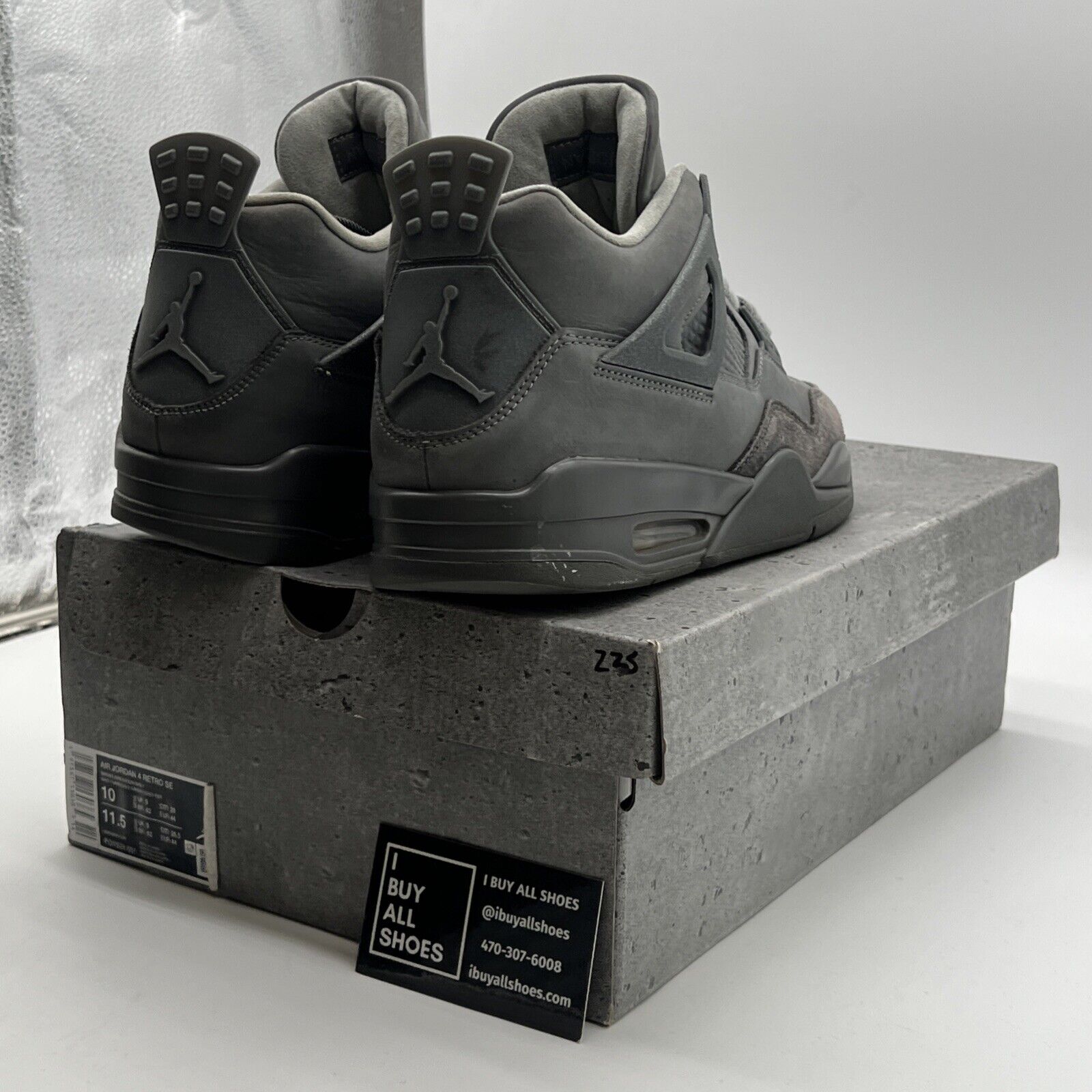 Size 10 - Air Jordan 4 Retro 2024 Paris Olympics Wet Cement (FQ7928-001)