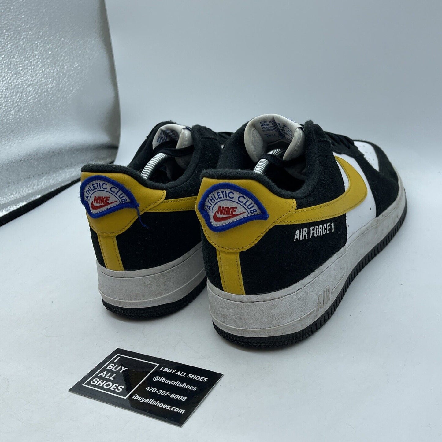 Size 12 - Nike Air Force 1 '07 LV8 Black University Gold Suede (DH7568-002)