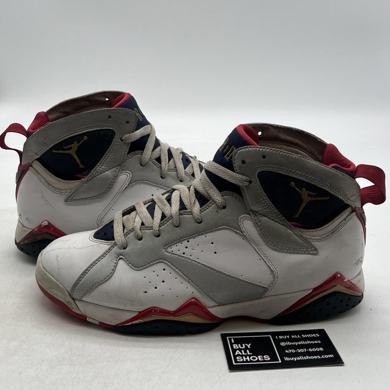 Size 9.5 - Air Jordan 7 Retro 2012 Olympic (304775-135)