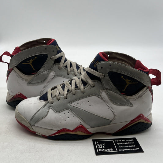 Size 9.5 - Air Jordan 7 Retro 2012 Olympic (304775-135)