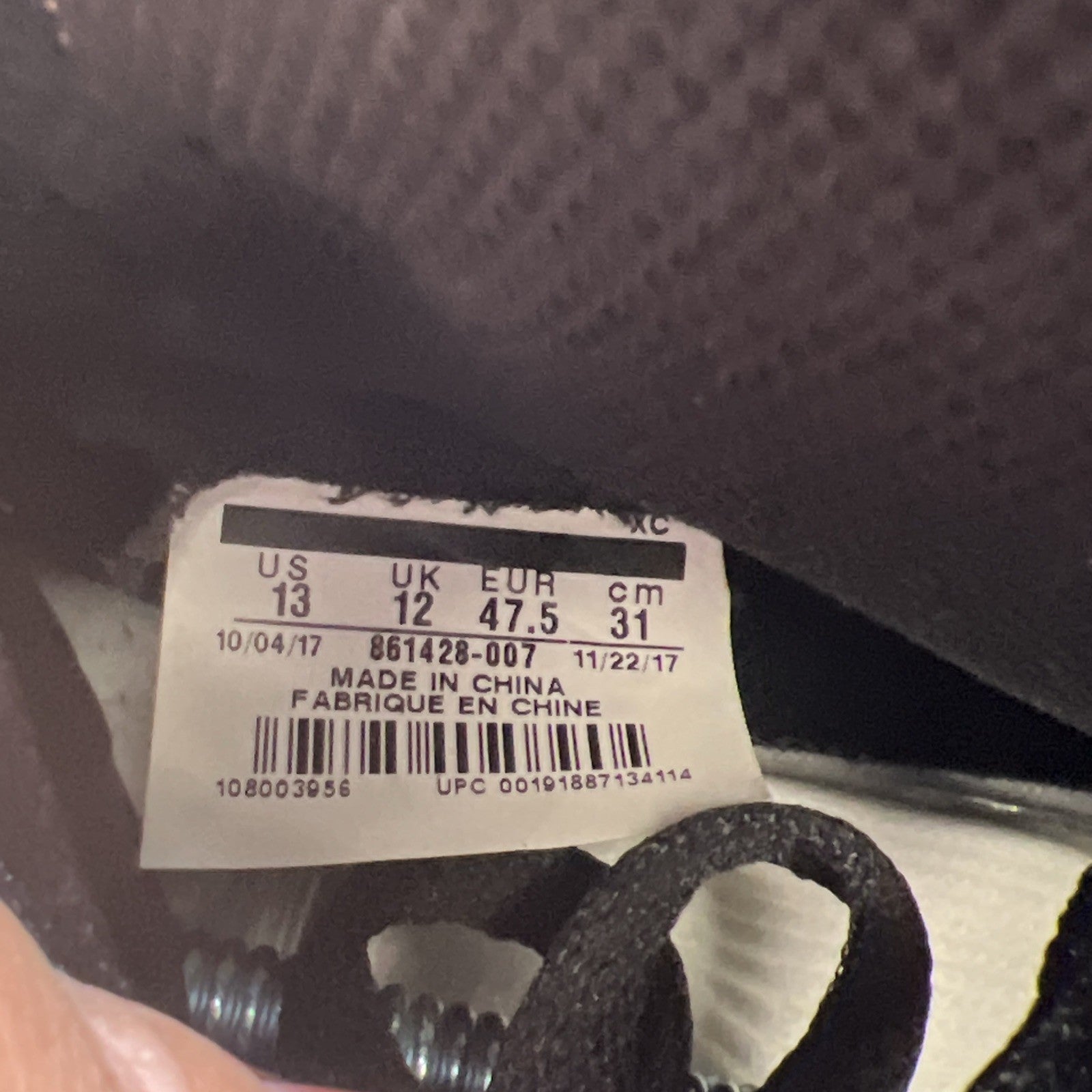 Size 13 - Air Jordan 1 Retro OG NRG High Gold Toe (861428-007)