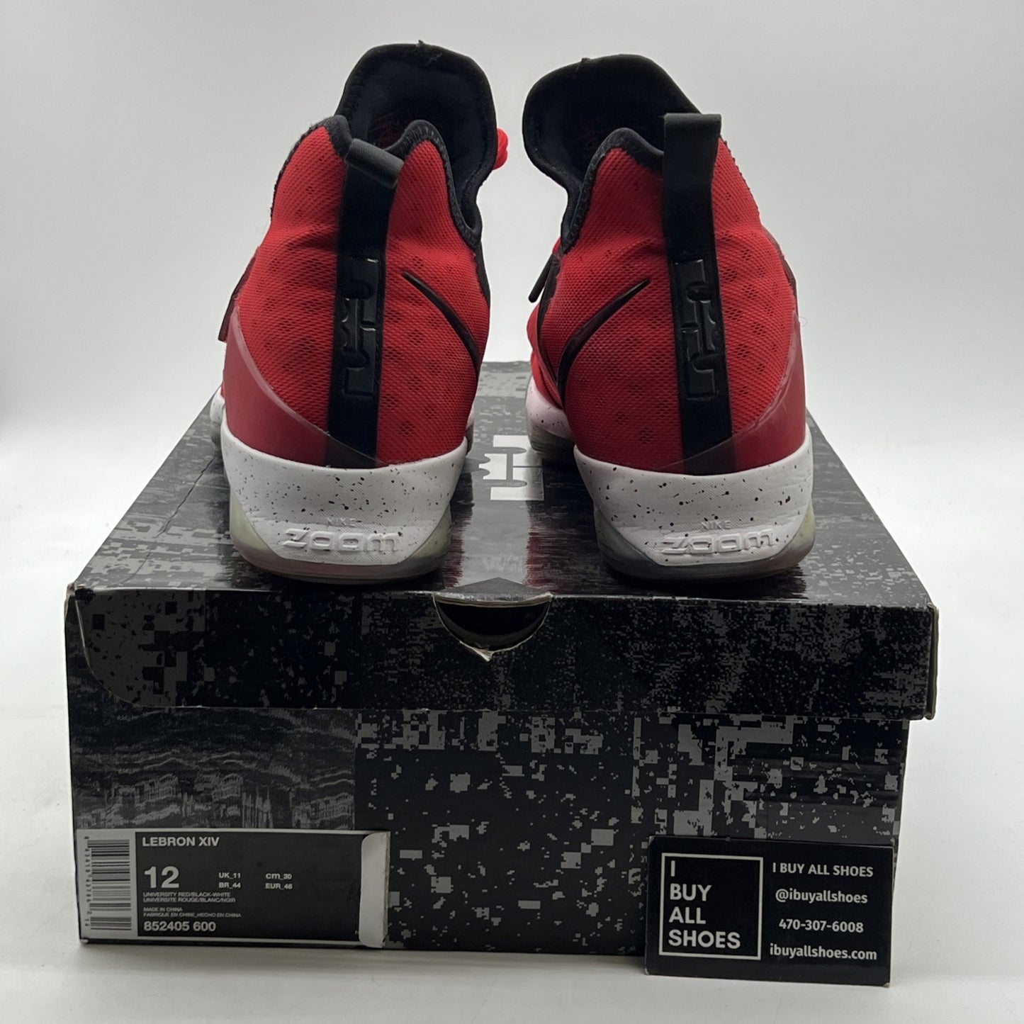 Size 12 - Nike LeBron 14 University Red (852405-600)