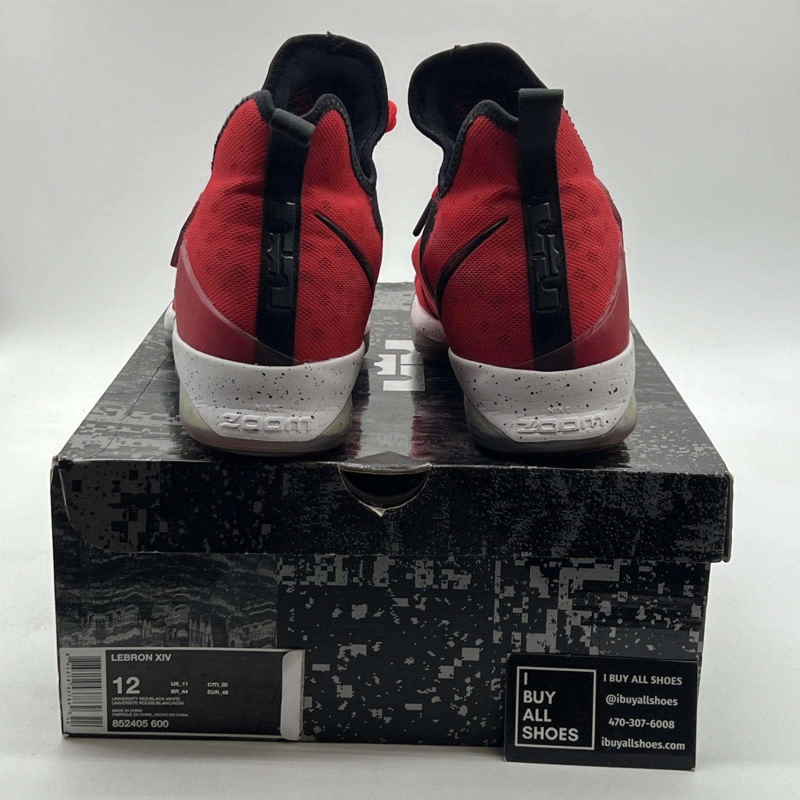 Size 12 - Nike LeBron 14 University Red (852405-600)