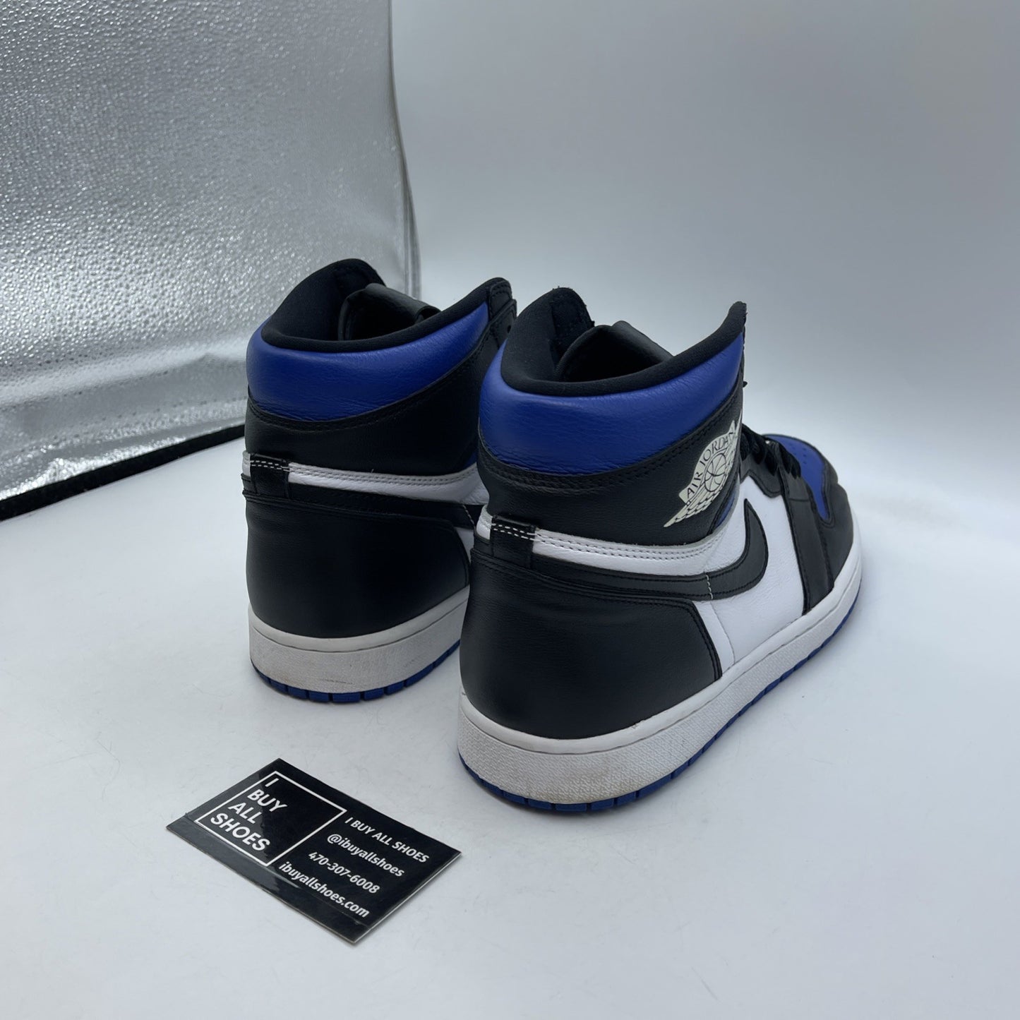 Size 11.5 - Jordan 1 Retro OG High Royal Toe Blue Black Leather (555088-041)