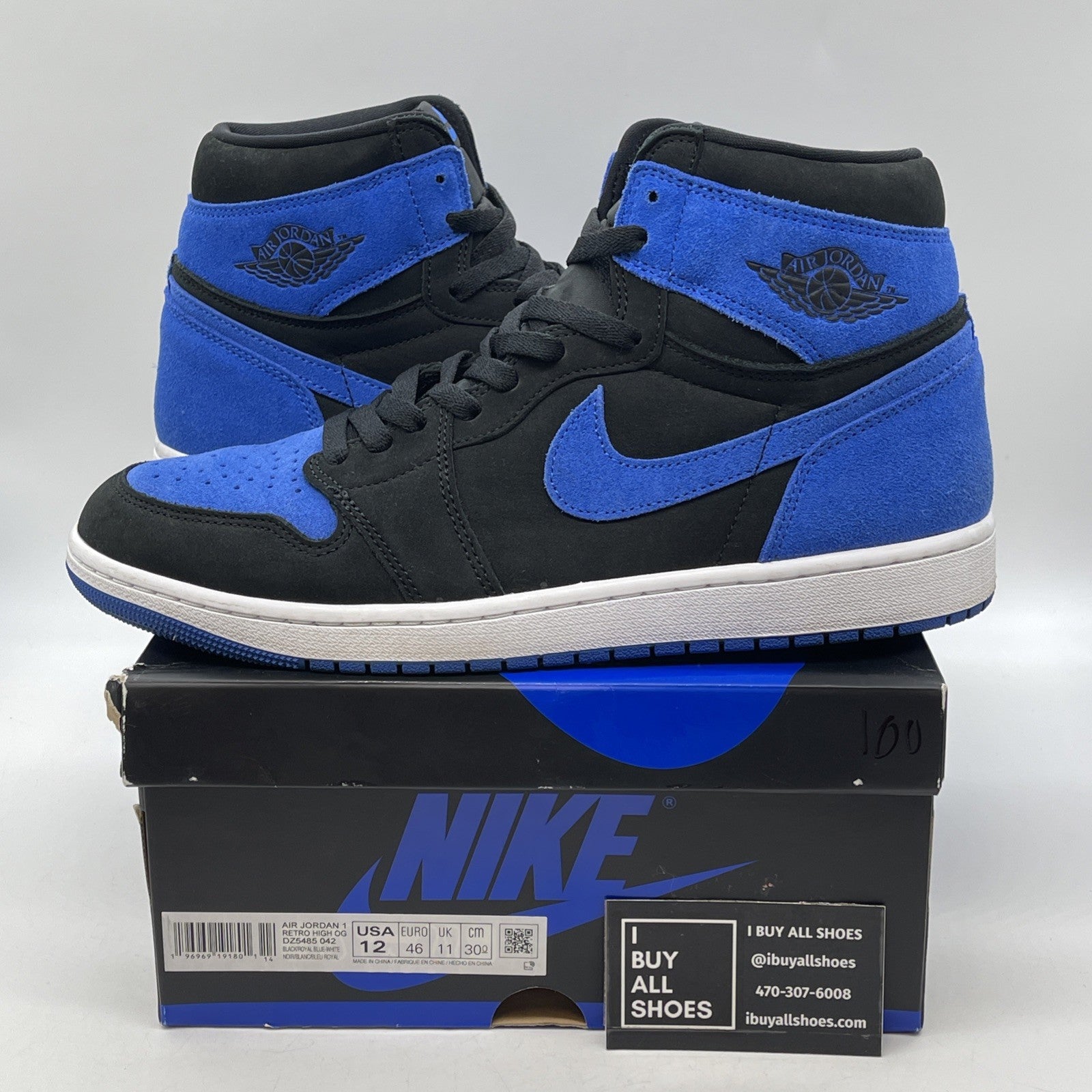 Size 12 - Jordan 1 Retro OG High Royal Reimagined Blue Suede (DZ5485-042)