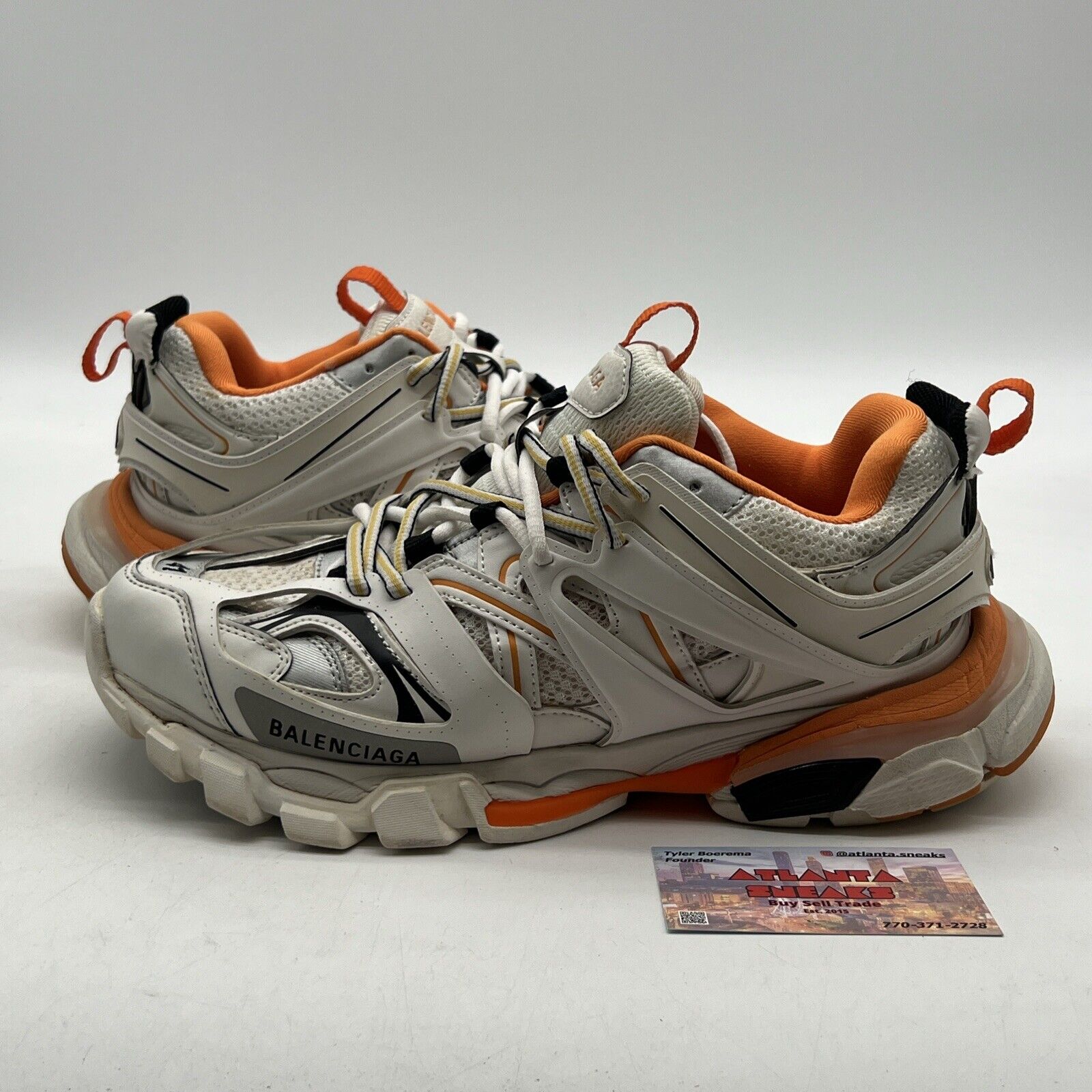 Size 41 (8 US) - Balenciaga Track ' White, Orange