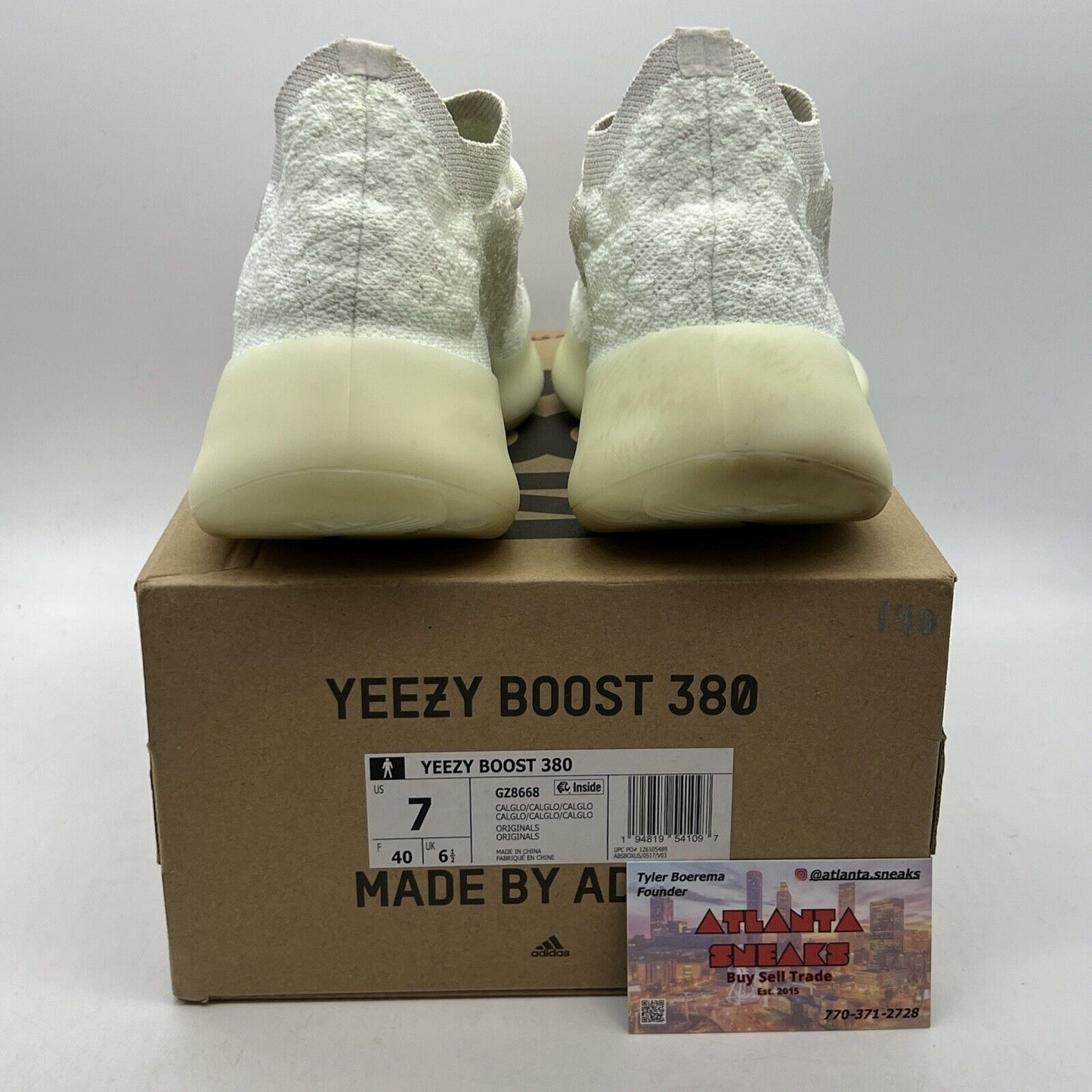 Size 7 - adidas Yeezy Boost 380 Calcite Glow (GZ8668)