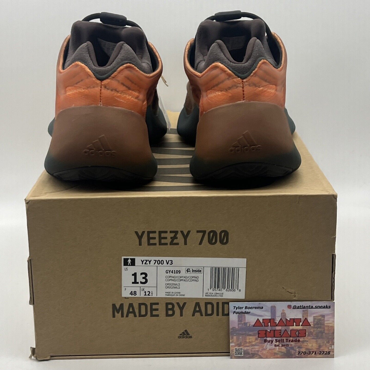 Size 13 - adidas Yeezy 700 V3 Copper Fade Orange (GY4109)