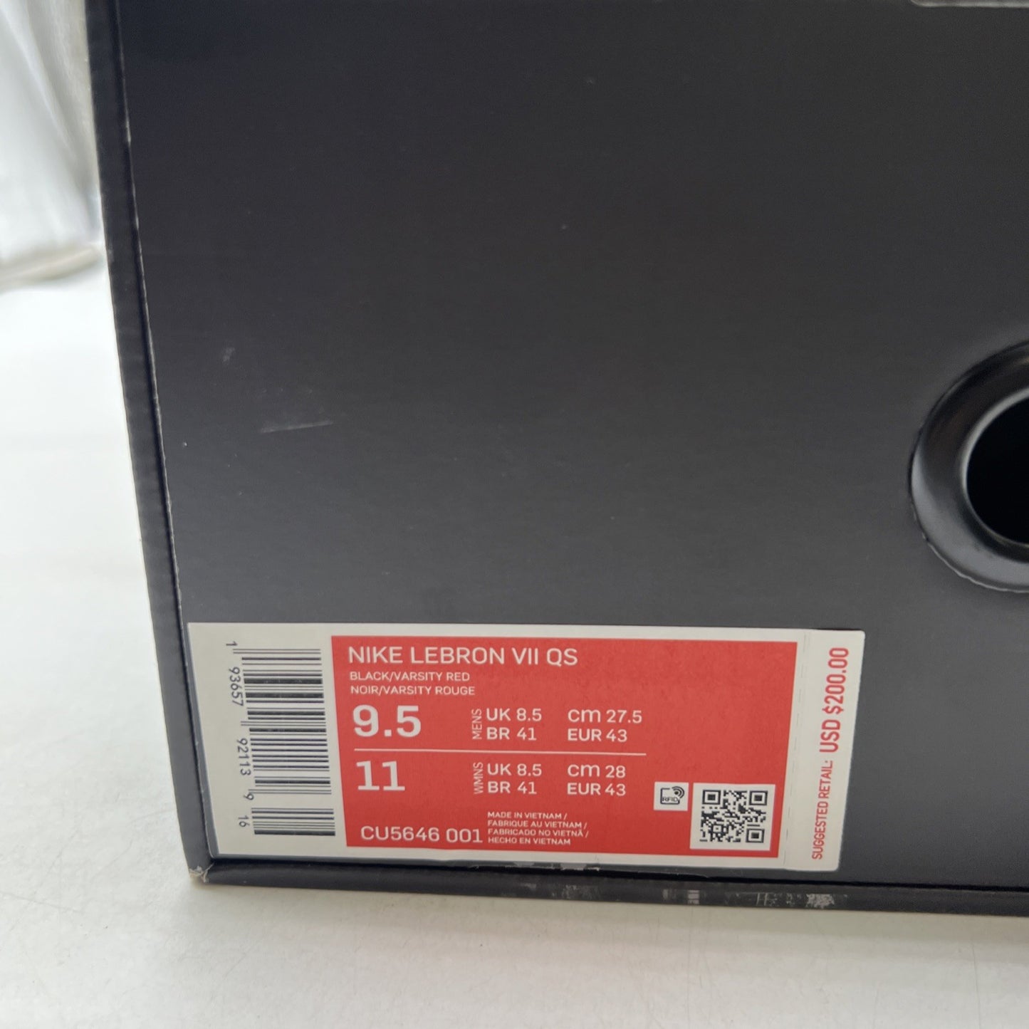 Size 9.5 - Nike Air Max LeBron 7 Fairfax (CU5646-001)