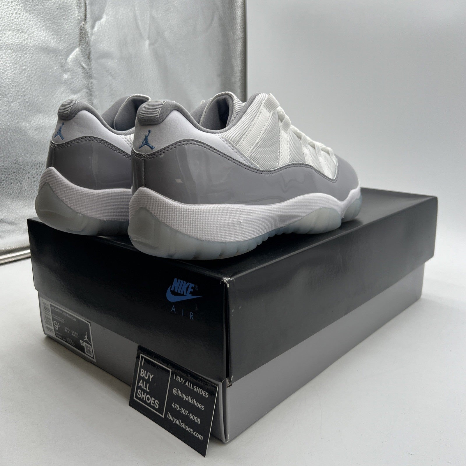 Size 9.5 - Air Jordan 11 Retro Low Cement Grey (AV2187-140)