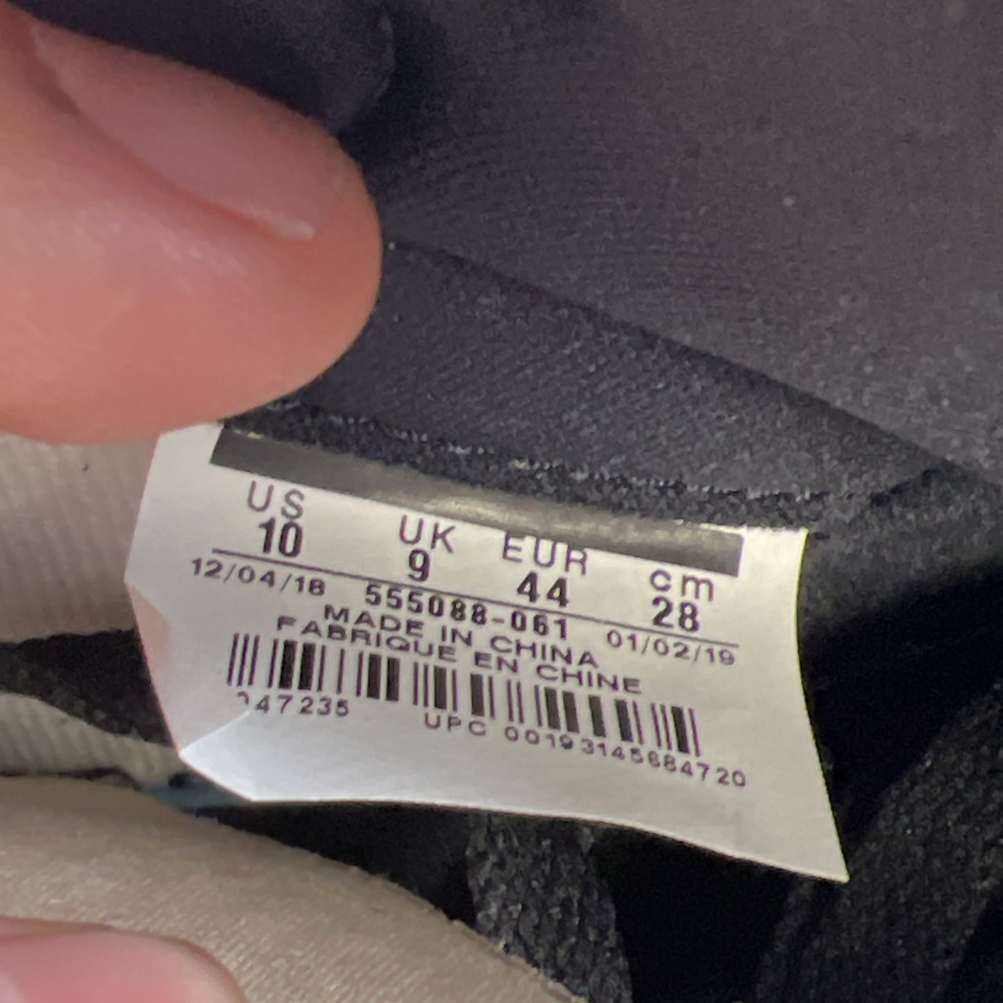 Size 10 - Air Jordan 1 Retro High OG Gym Red 2019 (555088-061)