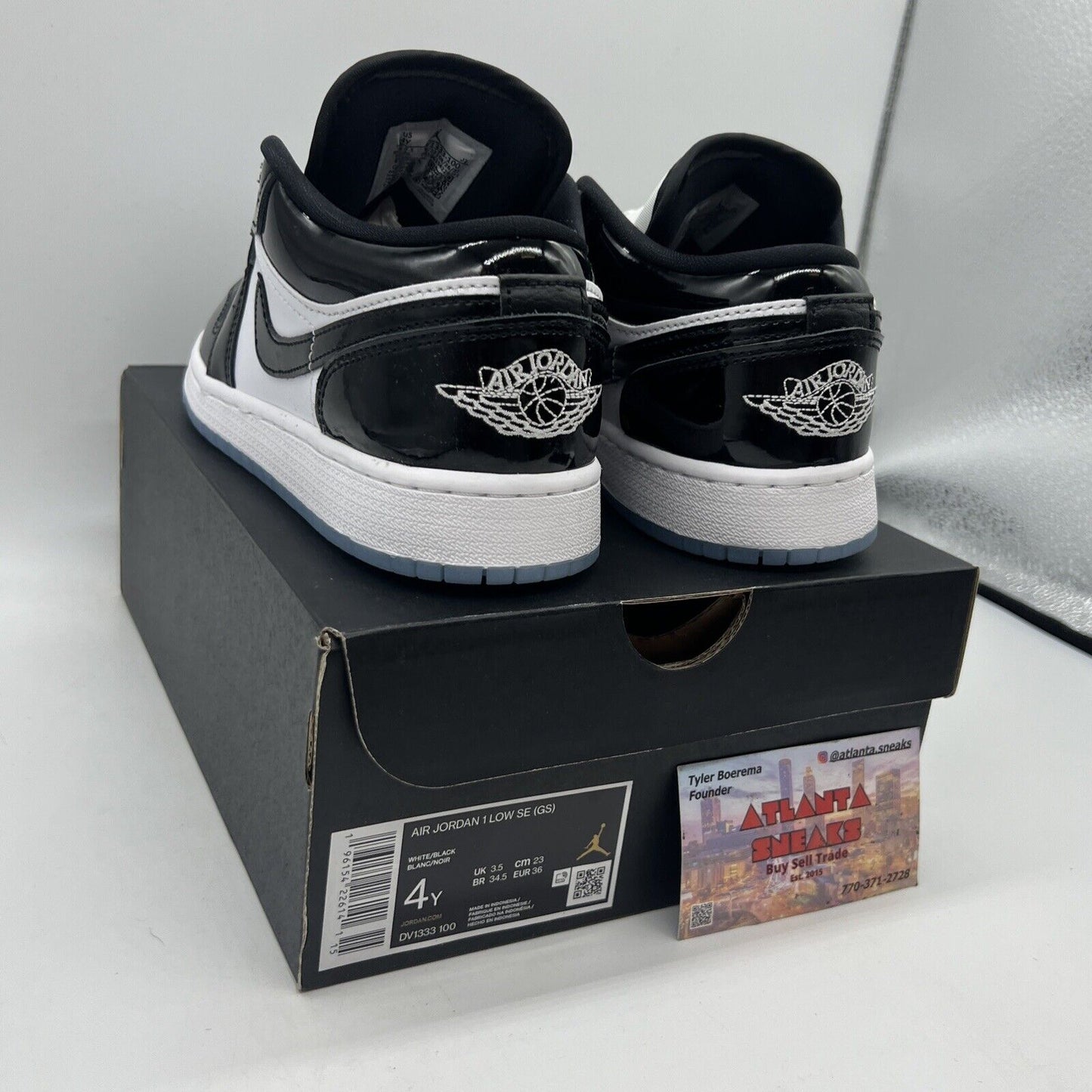 Size 4 - Jordan 1 Low SE Concord Brand New Og All