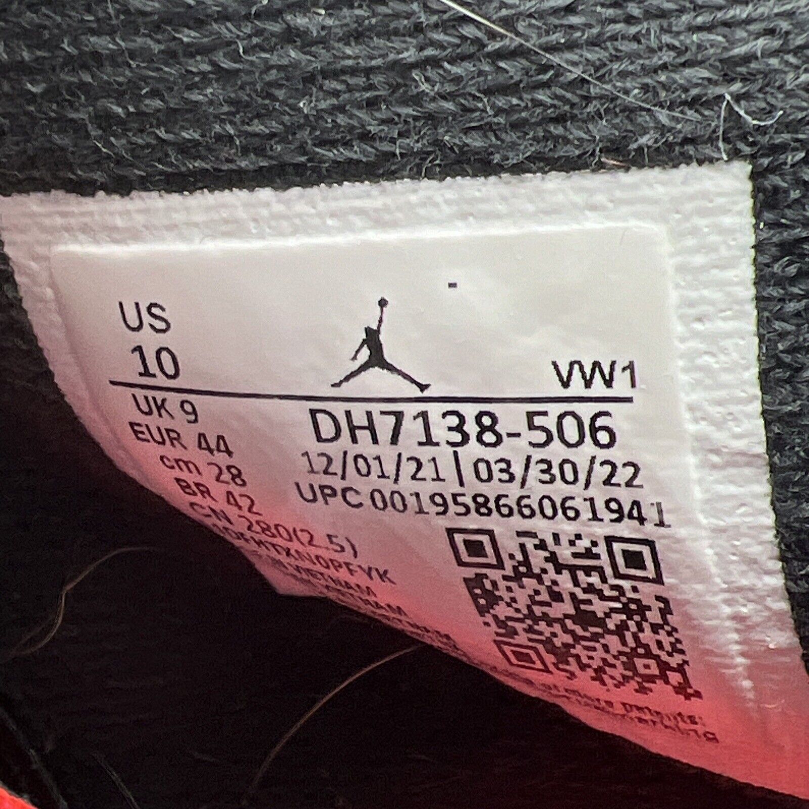 Size 10 - Jordan 4 Retro Zen Master White Black Red Purple (DH7138-506)