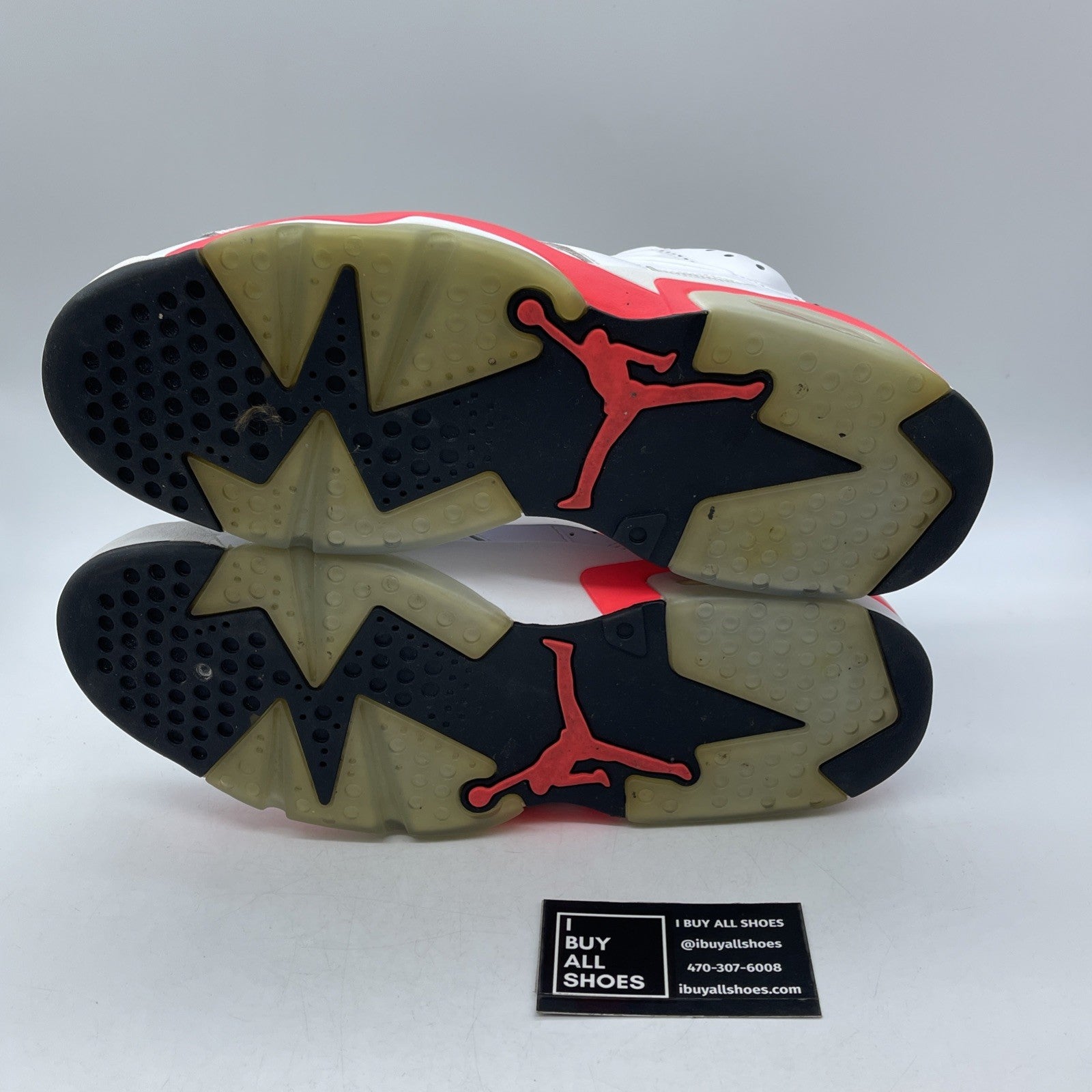 Size 12 - Air Jordan 6 Retro 2014 White Infrared Pink Leather (384664-123)