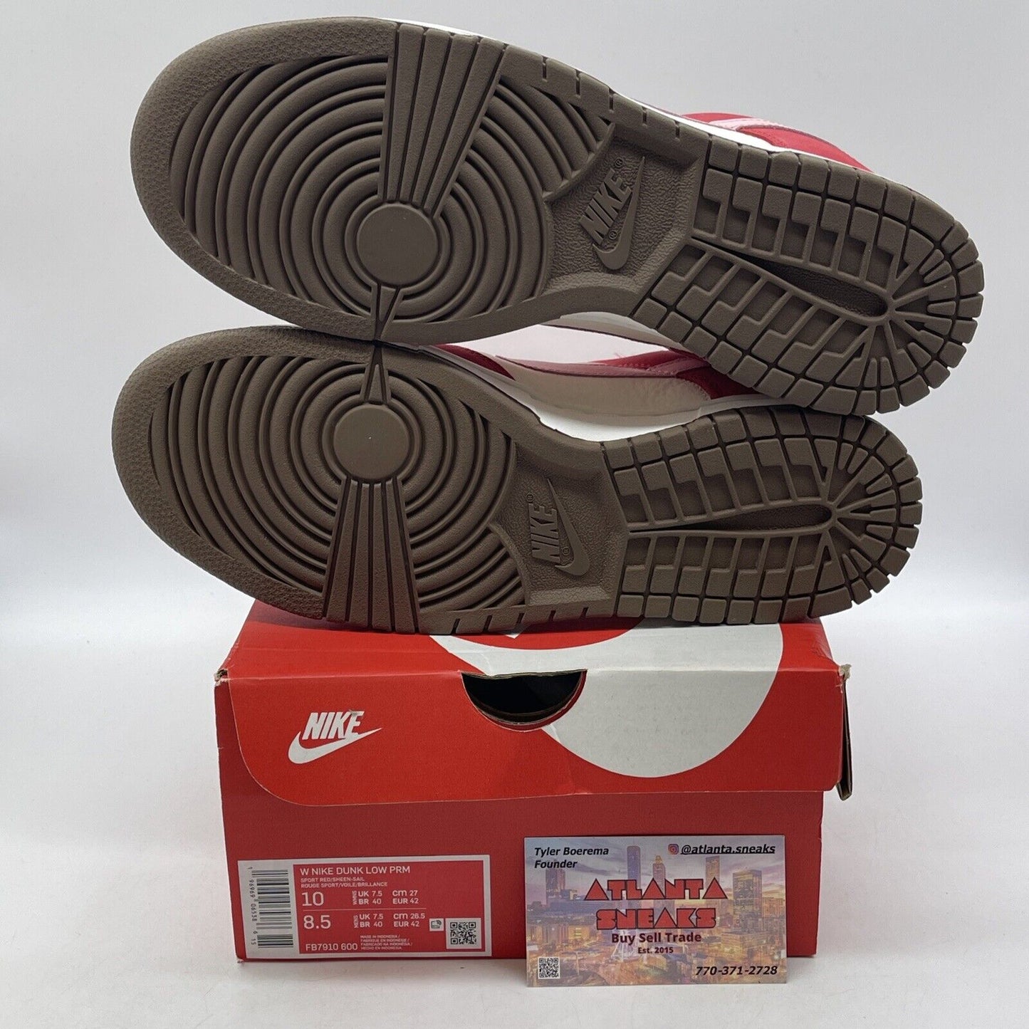 Size 10W - Nike Dunk Premium Low Bacon White Brown Suede Leather (FB7910-600)