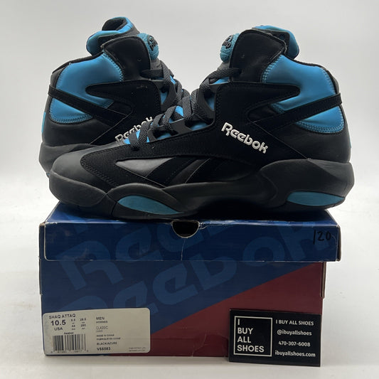 Size 10.5 - Reebok Shaq Attaq 2013 Black Azure (V55083)