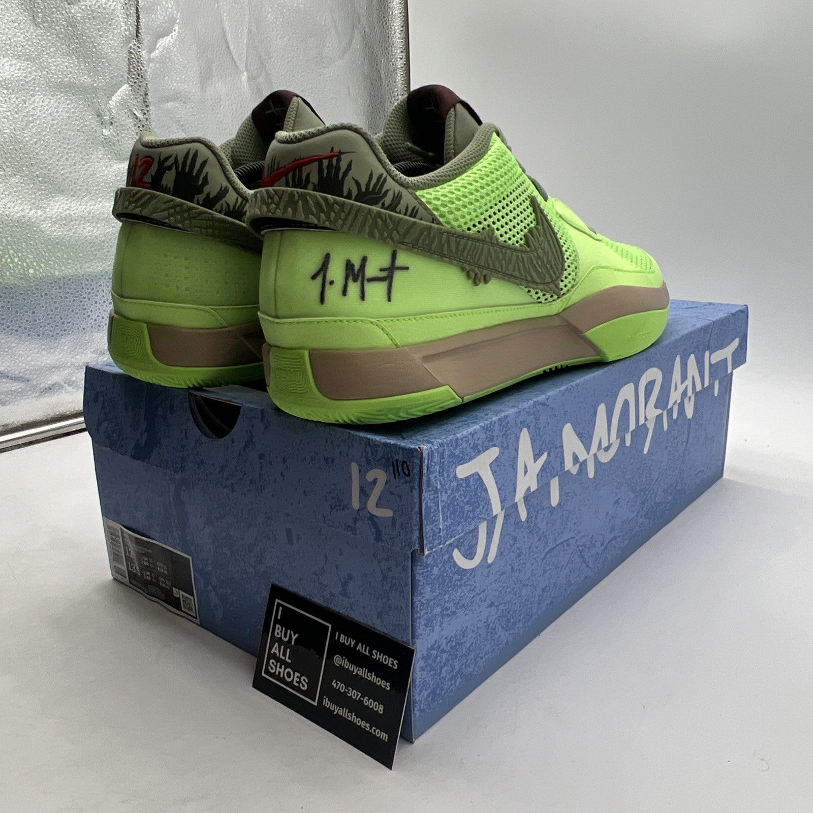 Size 12 - Nike Ja 1 NRG Halloween - Zombie (FD6565-300)