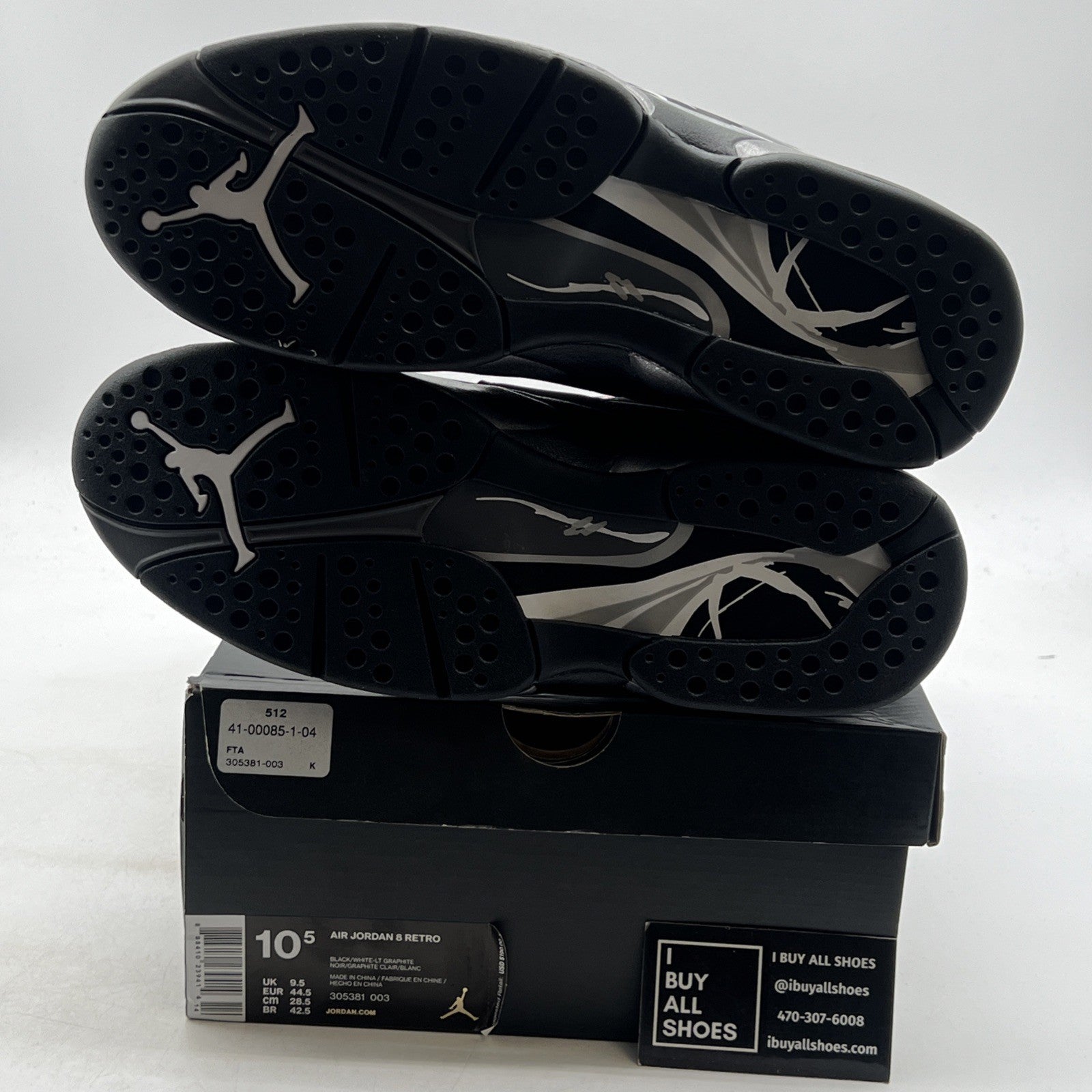 Size 10.5 - Air Jordan 8 Retro 2015 Chrome (305381-003)