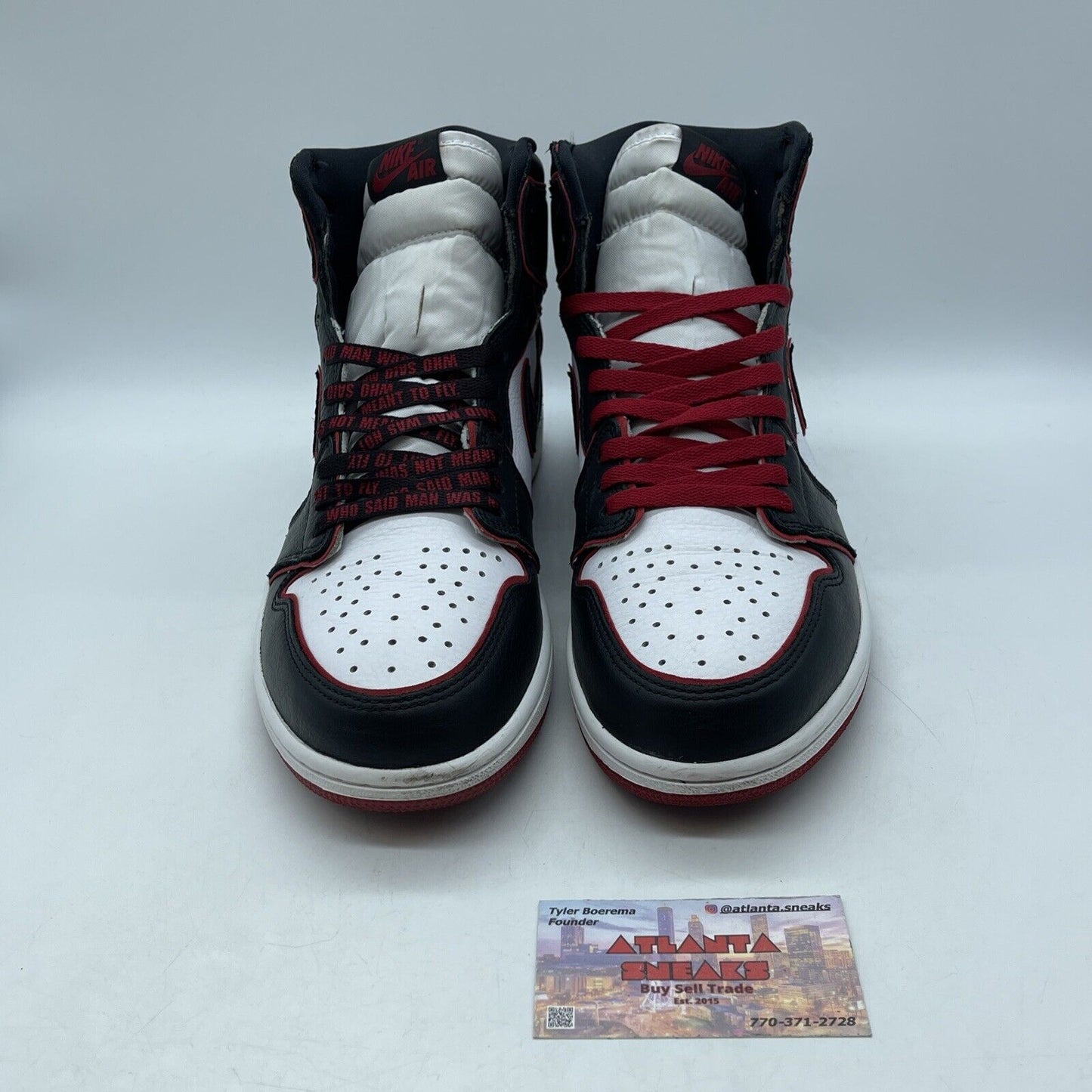 Size 10 - Jordan 1 Retro High OG Bloodline 2019 Red Black White (555088-062)