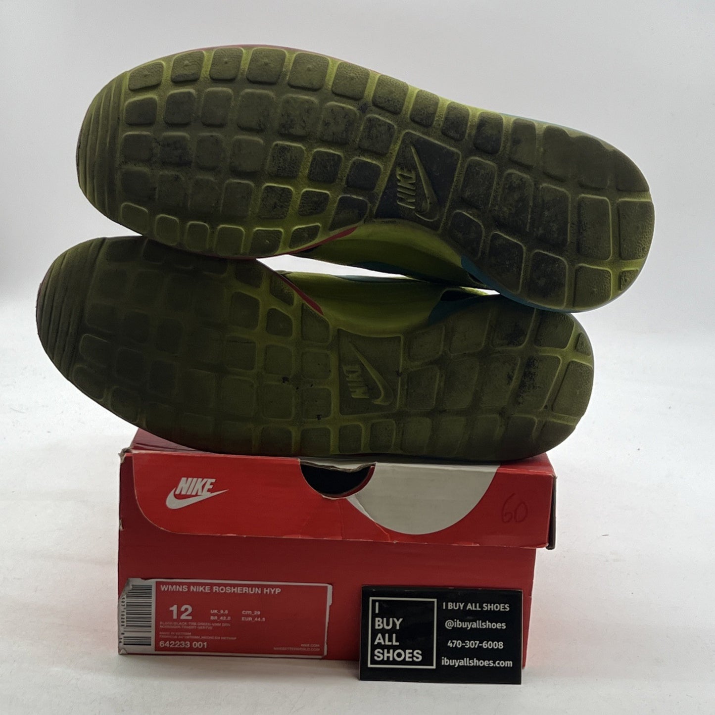 Size 12 - Nike Rosherun Hyp Black W (642233-001)