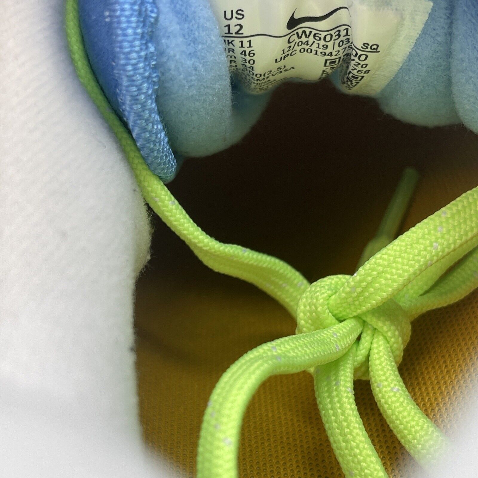 Size 12 - Nike Air Max 1 Daisy White Grey Yellow Suede (CW6031-100)