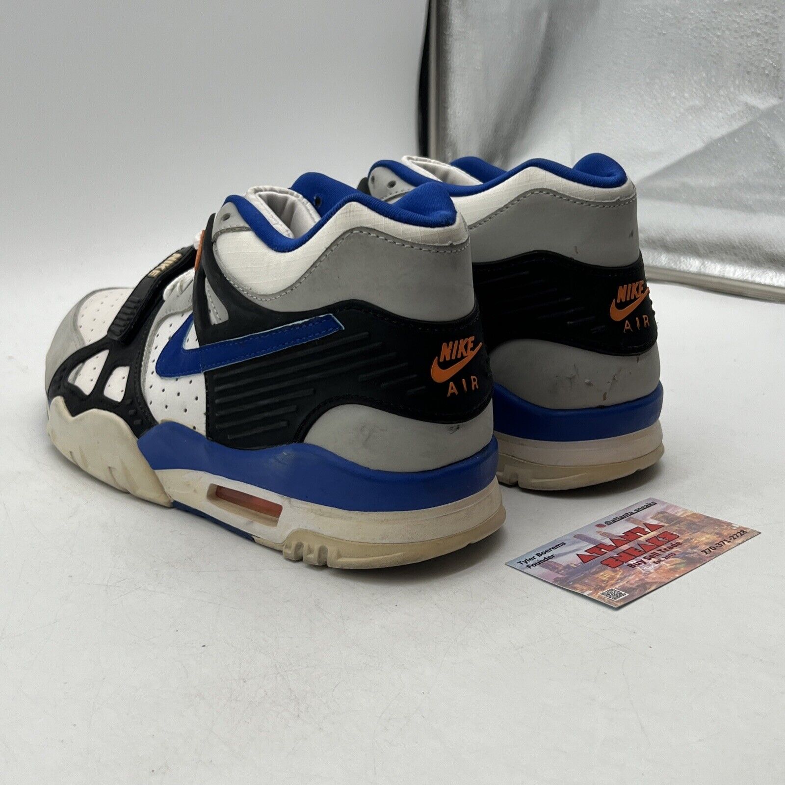 Size 12 - Nike Air Trainer 3 Auburn Blue Orange White Grey (705426-001)