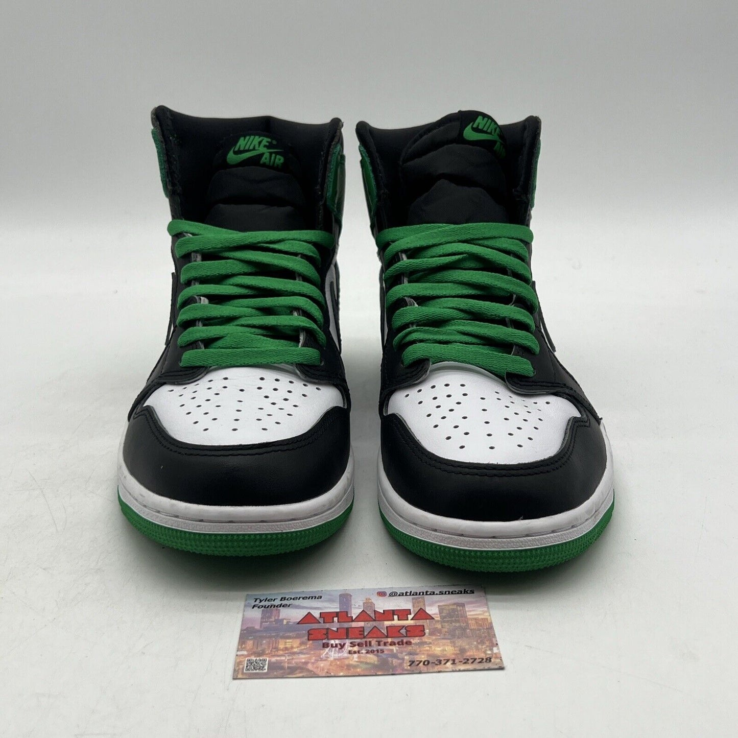 Size 9.5 - Air Jordan 1 Retro OG High Lucky Green Black White (DZ5485-031)