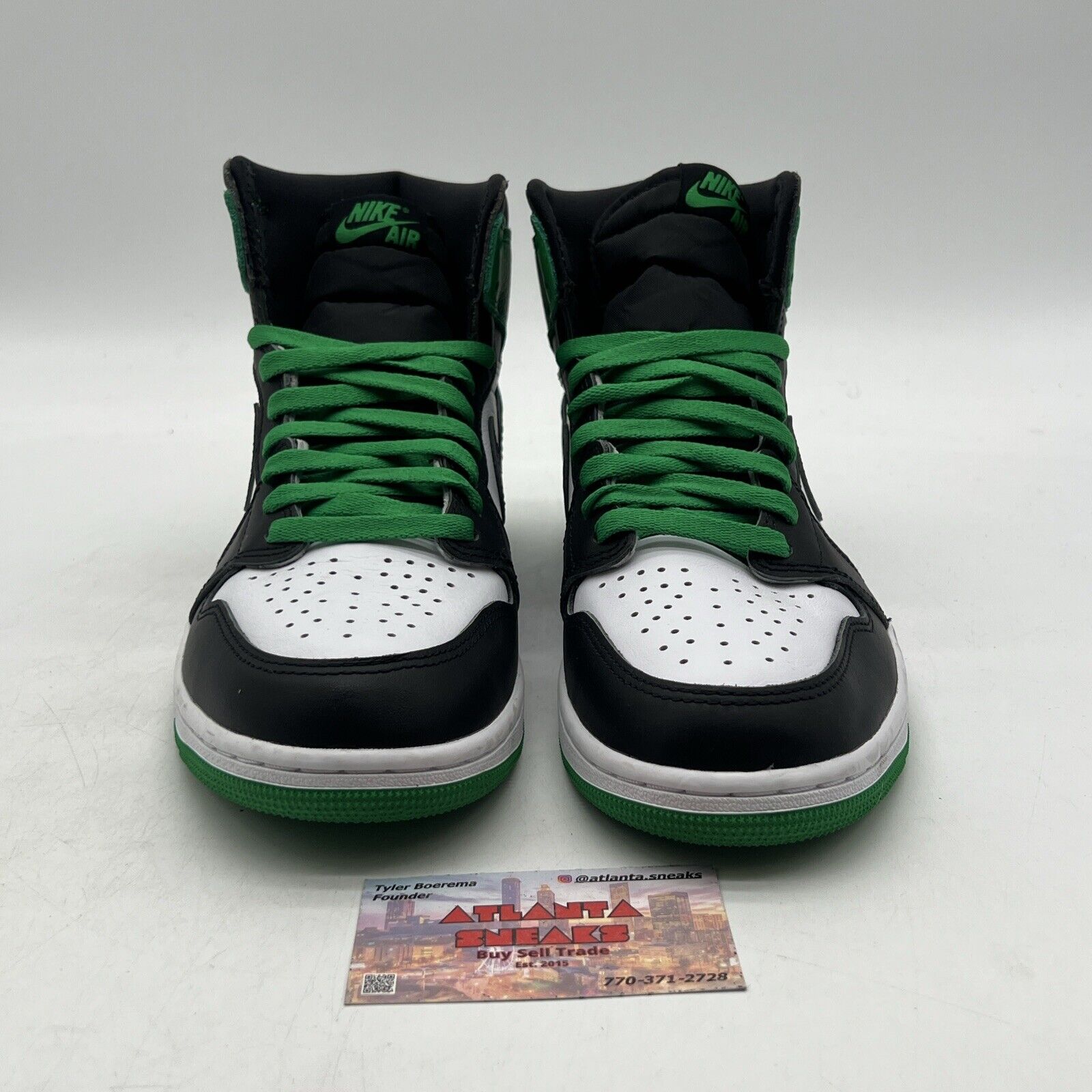 Size 9.5 - Air Jordan 1 Retro OG High Lucky Green Black White (DZ5485-031)
