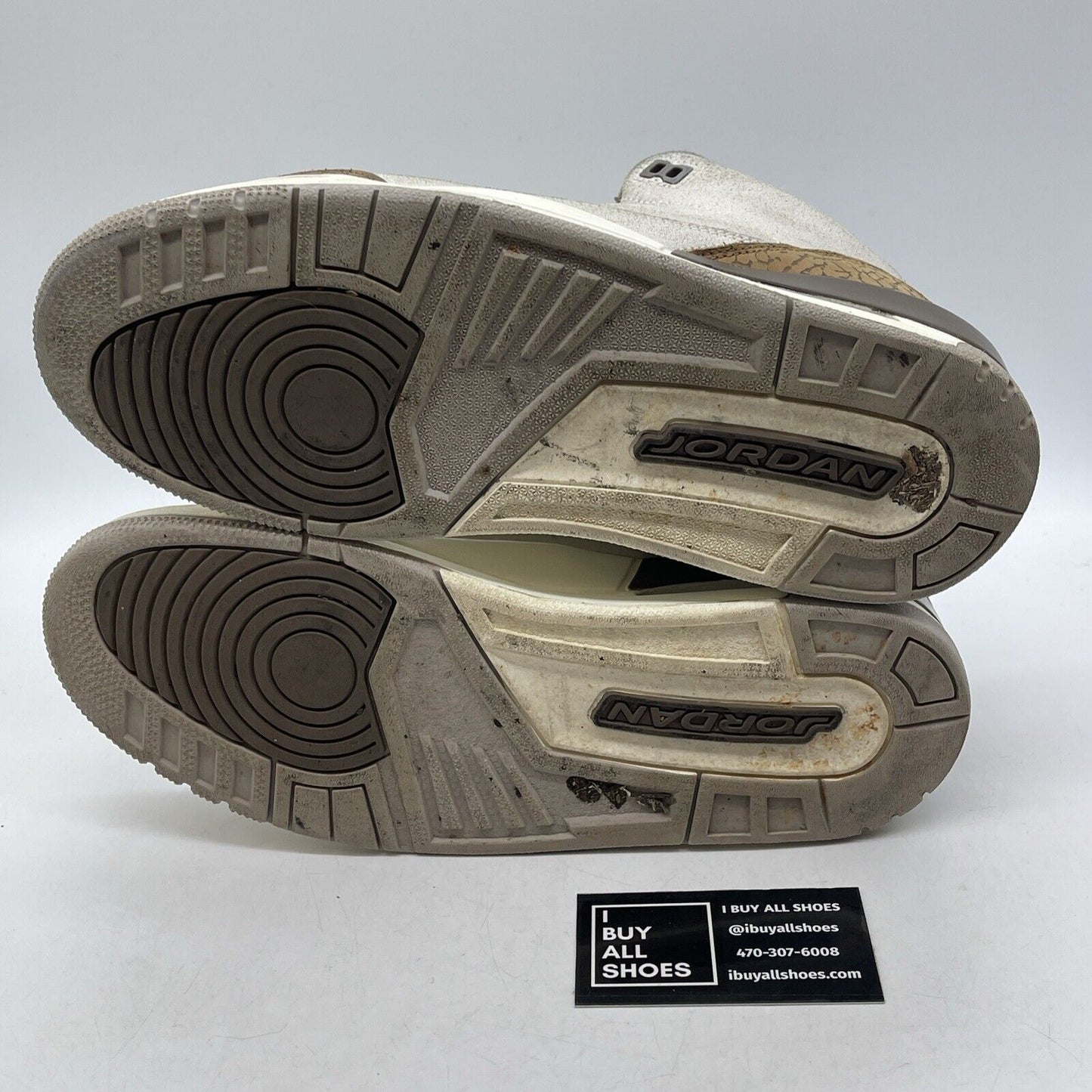 Size 10 - Jordan 3 Retro Low Palomino Brown Suede Leather (CT8532-102)