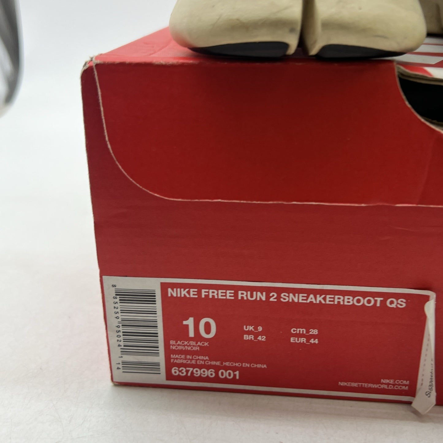 Size 10 - Nike Free Run 2 Sneakerboot QS (637996-001)