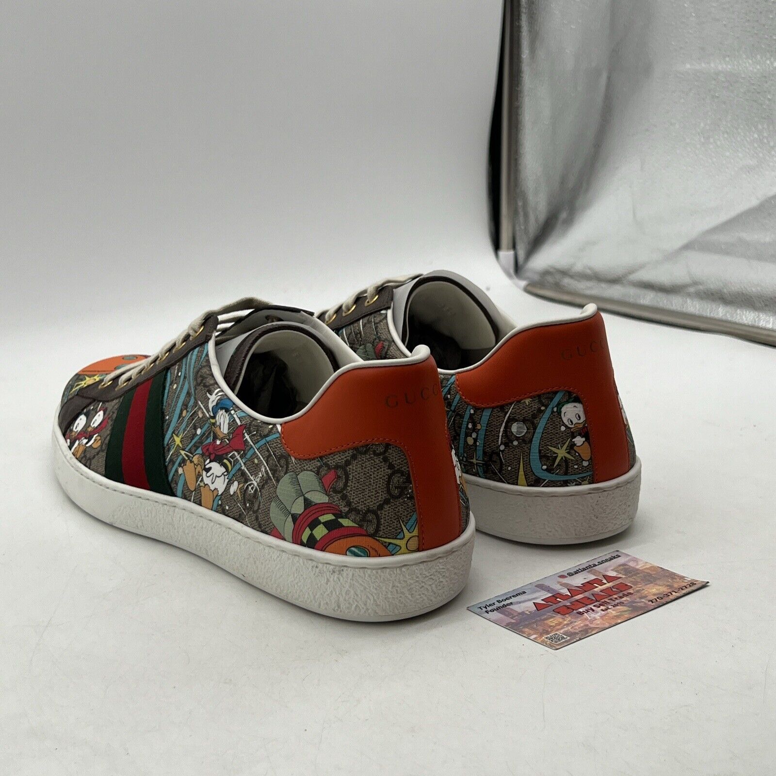 Size 14 - Gucci Disney Collection Donald Duck Huey Dewey & Louie sneakers