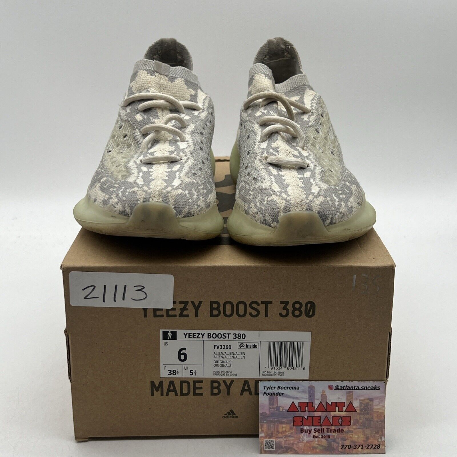 Size 6 - adidas Yeezy Boost 380 Alien (FV3260)