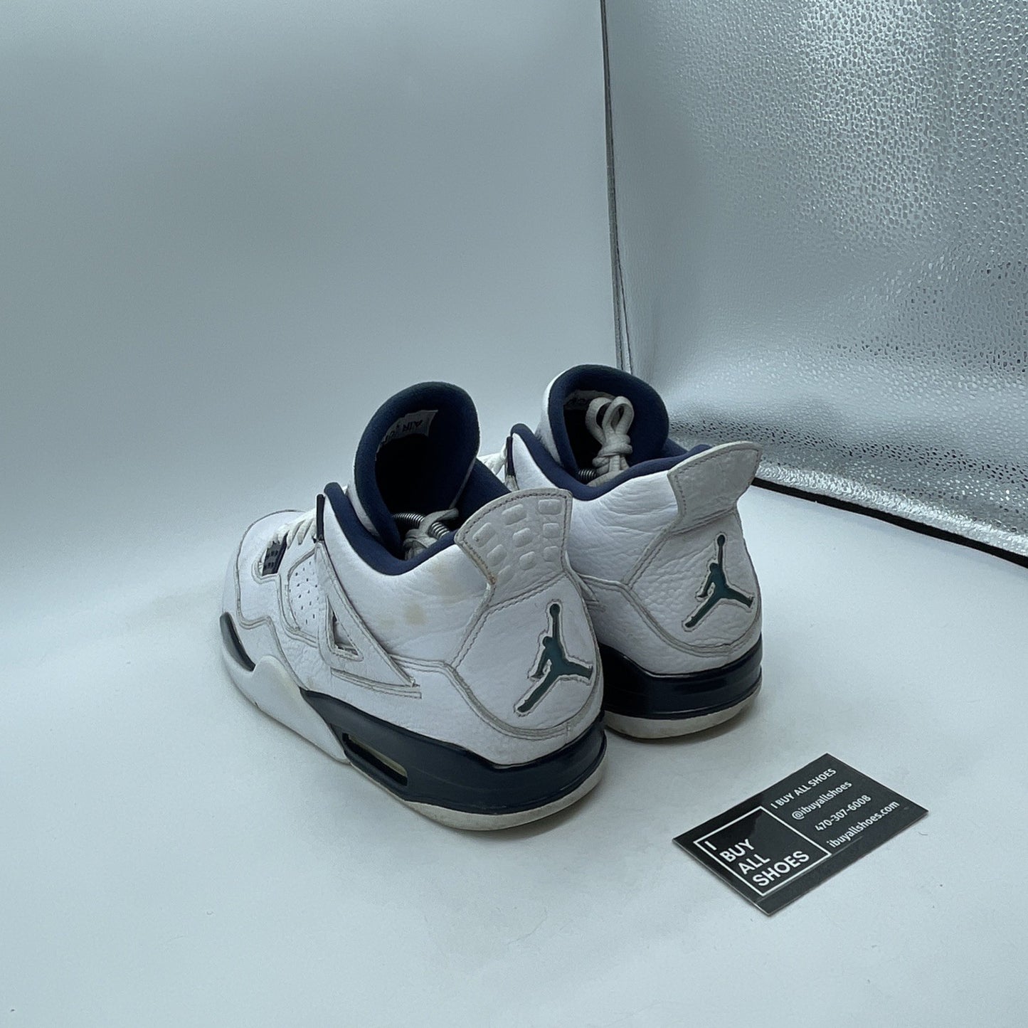 Size 11.5 - Air Jordan 4 Retro LS Columbia Blue White Leather (314254-107)