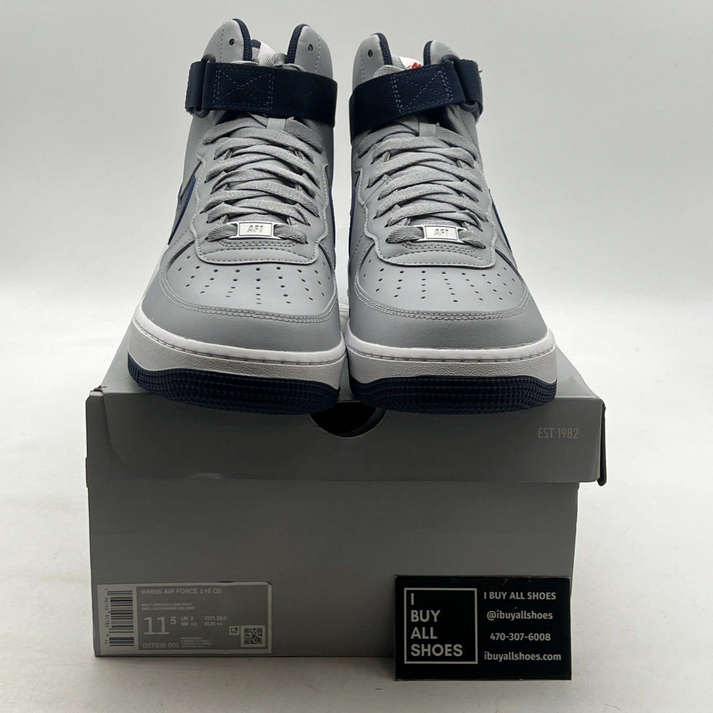Size 11.5 - Nike Air Force 1 High New England Patriots W (DZ7338-001)
