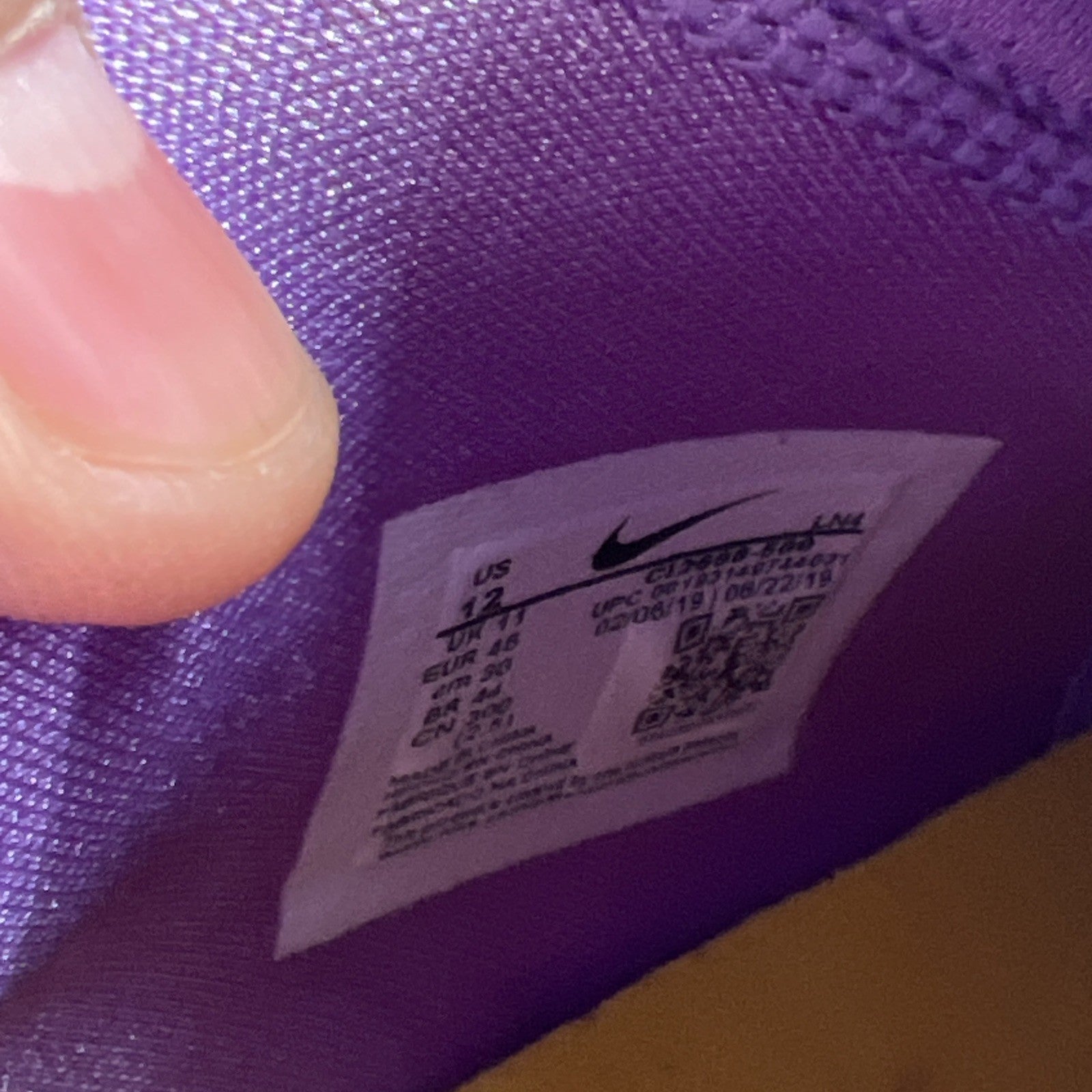 Size 12 - Nike LeBron 16 Low Atomic Purple (CL2668-500)