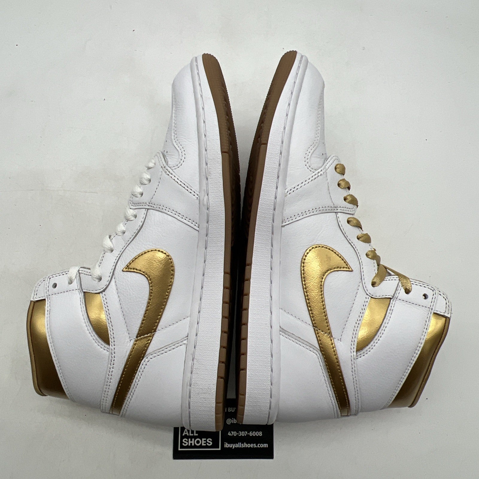 Size 12 - Air Jordan 1 Retro OG High Metallic Gold W (FD2596-107)