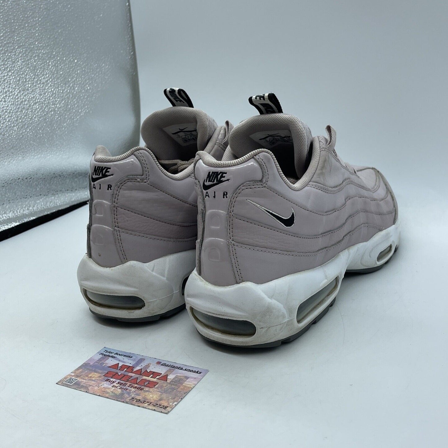 Size 12 - Nike Air Max 95 SE Particle Rose Black Suede Leather (AQ4129-600)