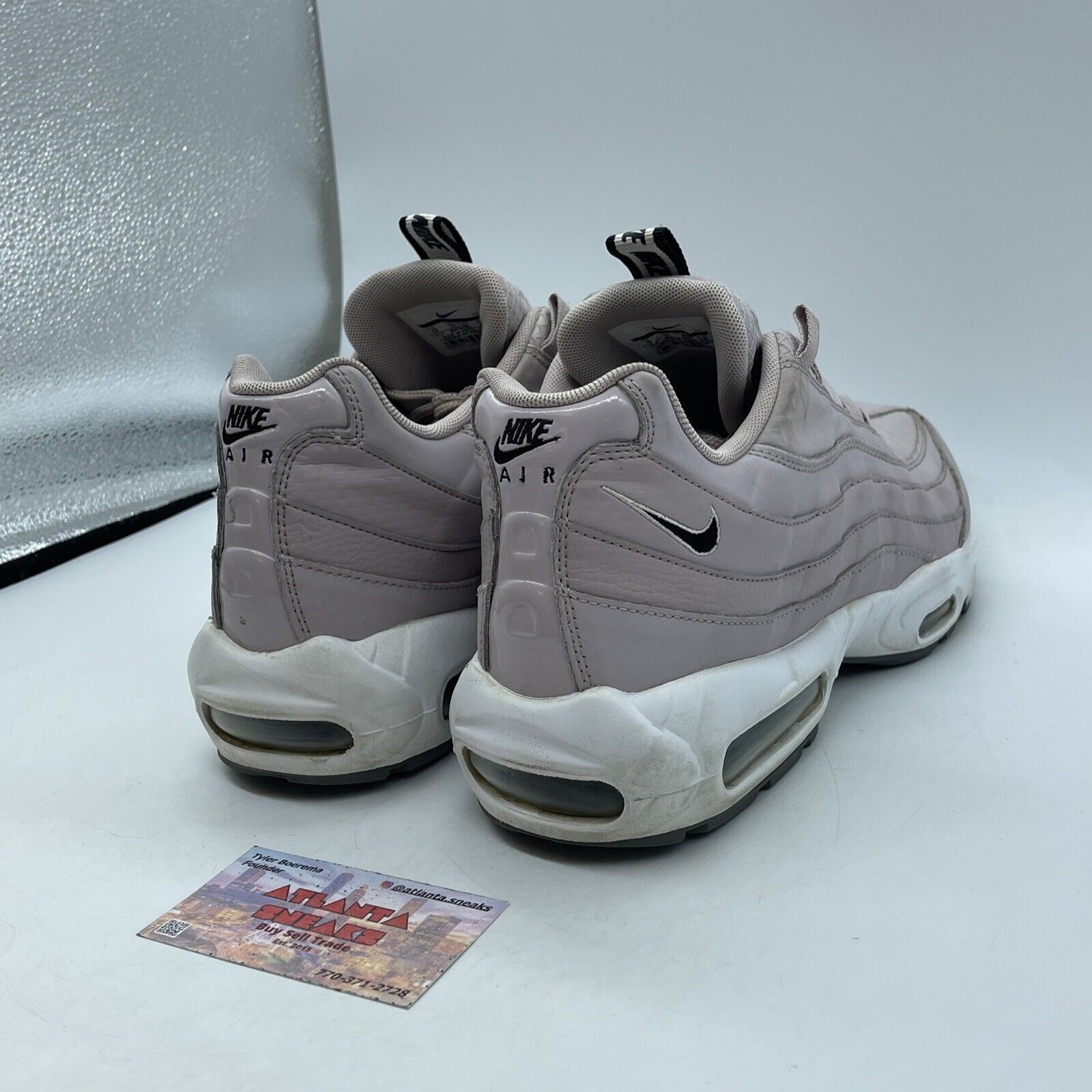Size 12 - Nike Air Max 95 SE Particle Rose Black Suede Leather (AQ4129-600)