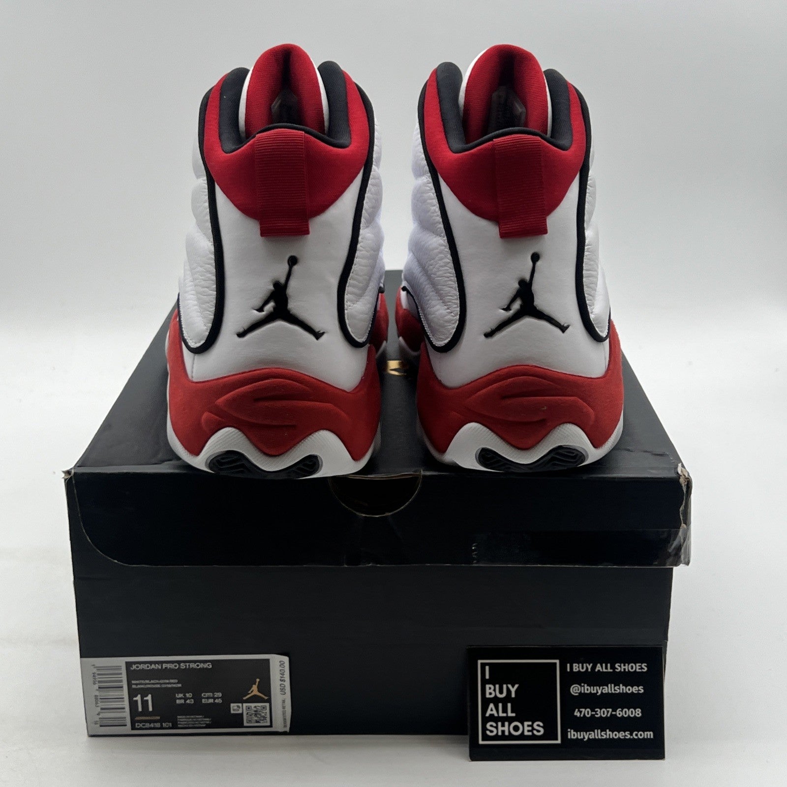 Size 11 - Jordan Pro Strong White Gym Red (DC8418-101)