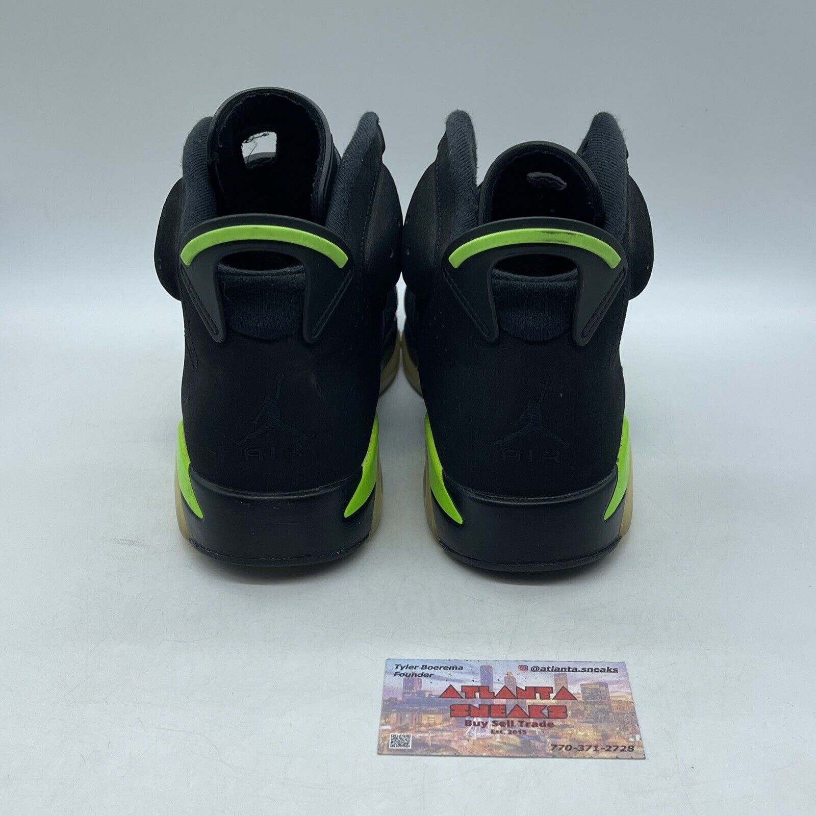 Size 11.5 - Jordan 6 Retro Electric Green Leather Black Suede (CT8529-003)