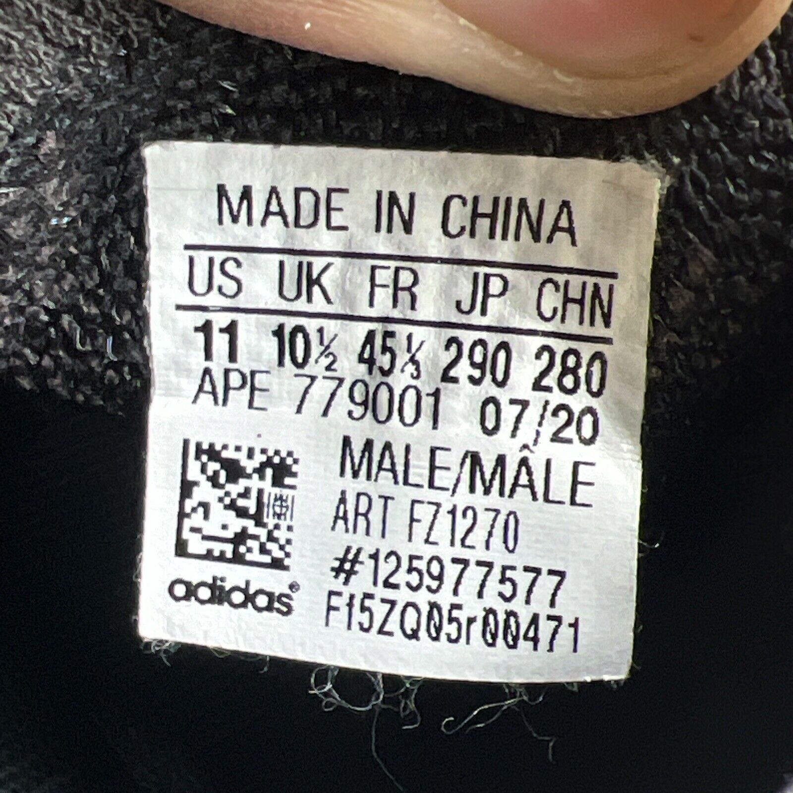 Size 11 - Adidas Yeezy Boost 380 Onyx Non-Reflective (FZ1270)