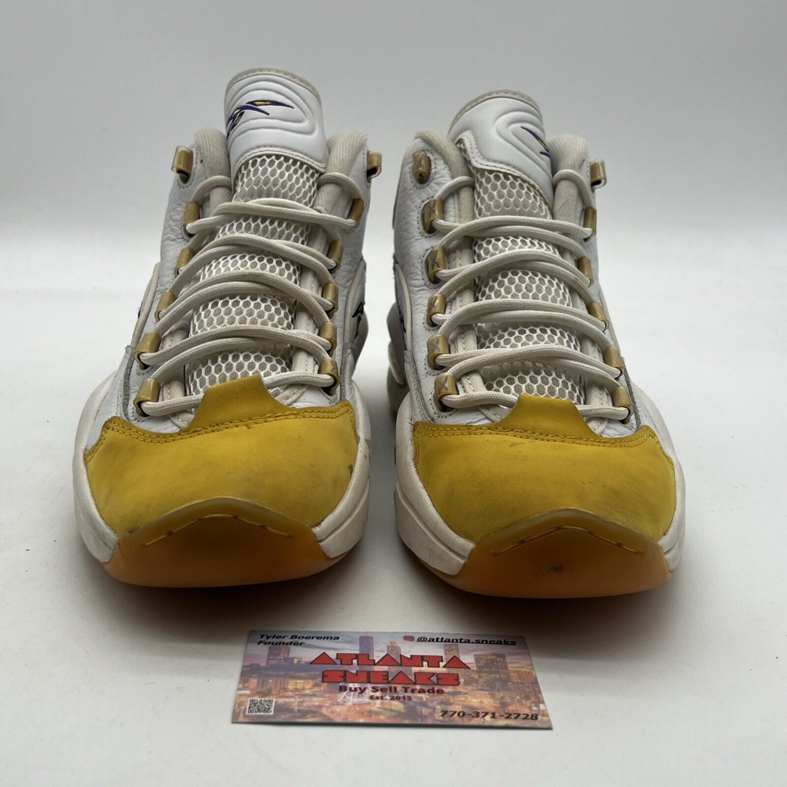 Size 9 - Reebok Question Mid Yellow Toe (FX4278)
