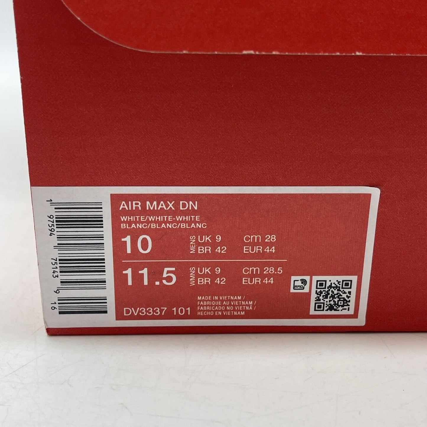Size 10 - Nike Air Max DN White Metallic Silver Red Black (DV3337-101)