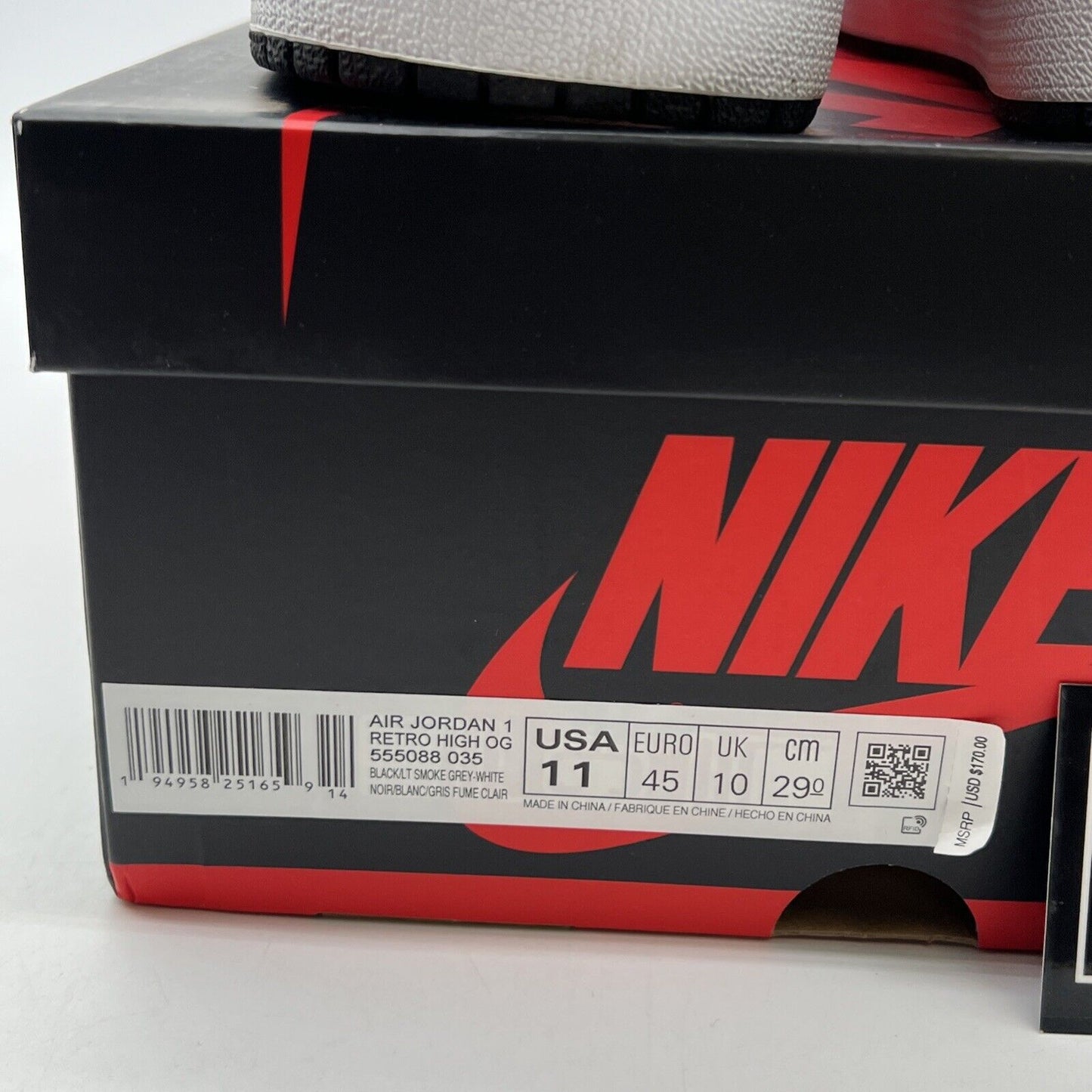 Size 11 - Air Jordan 1 Retro OG High Shadow 2.0 (555088-035)