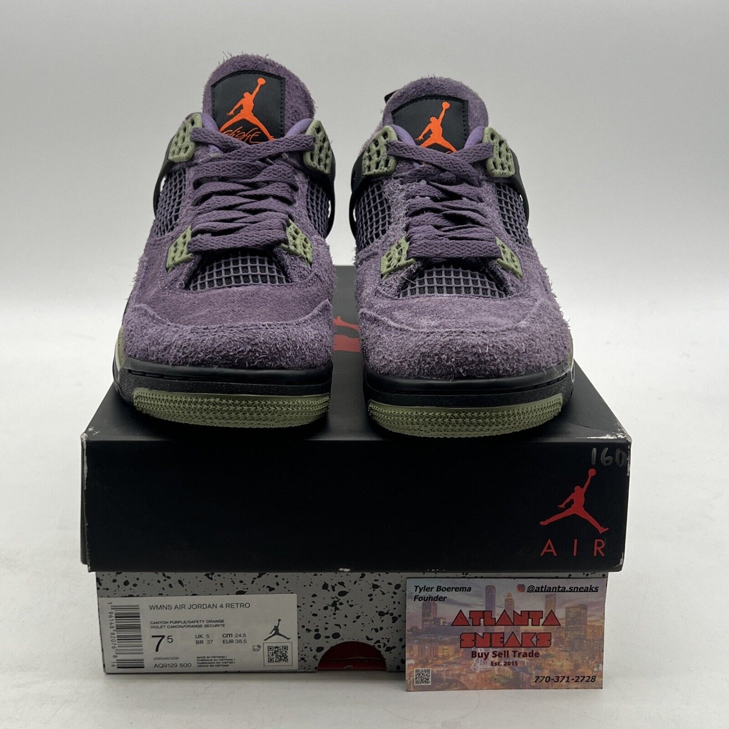 Size 7.5 - Air Jordan 4 Retro Mid Canyon Purple W (AQ9129-500)