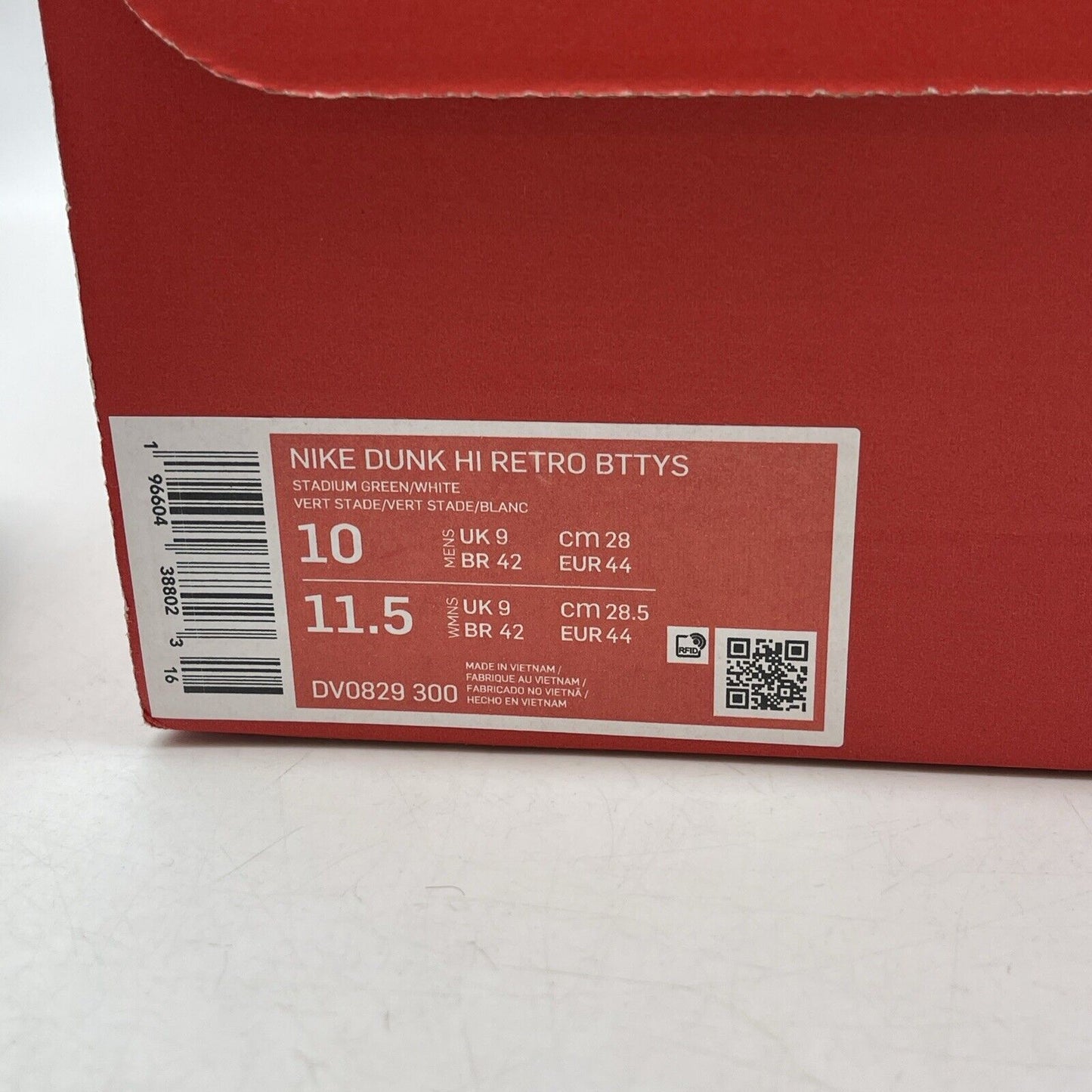 Size 10 - Nike Dunk High White Stadium Green Leather (DV0829-300)