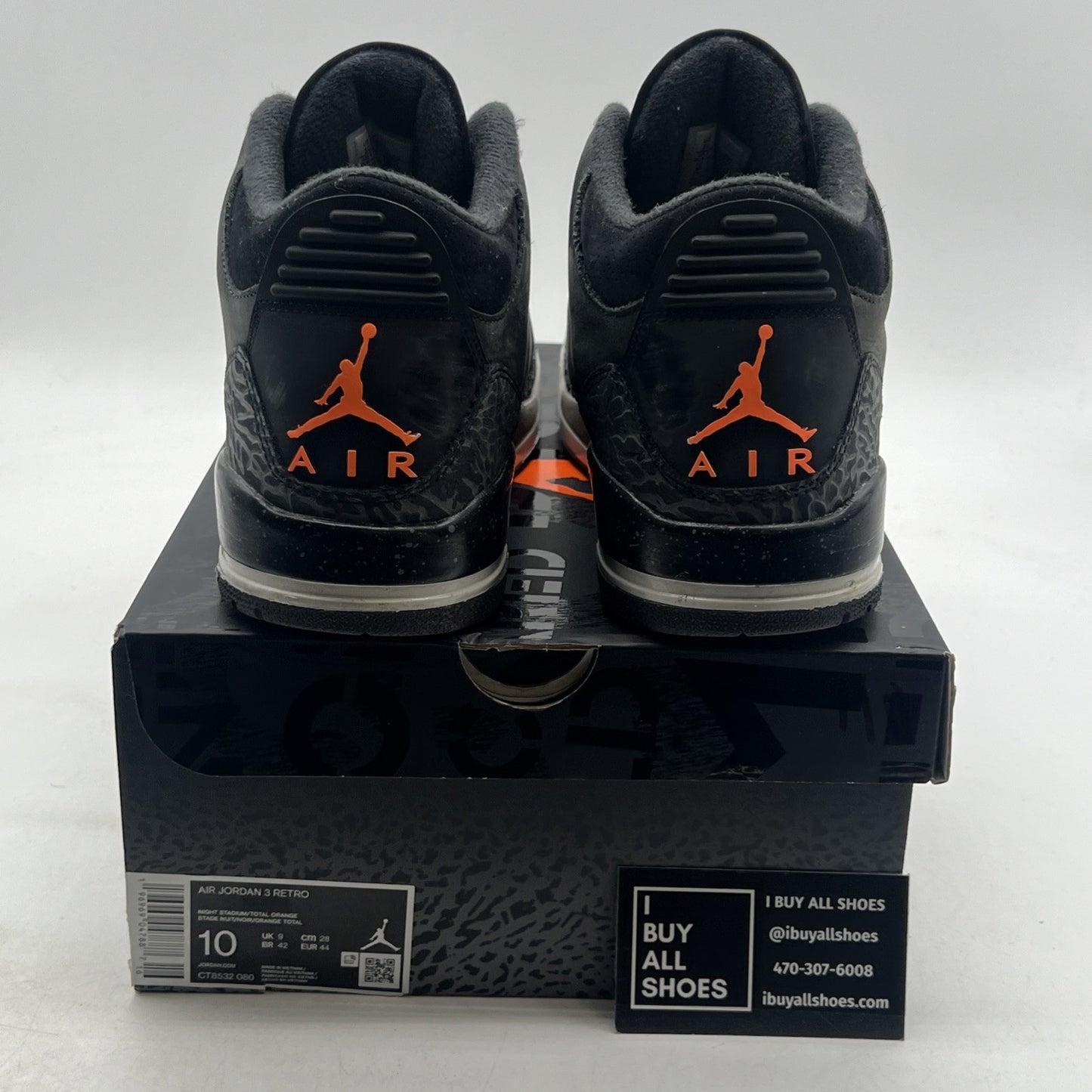 Size 10 - Air Jordan 3 Retro 2023 Mid Fear (CT8532-080)