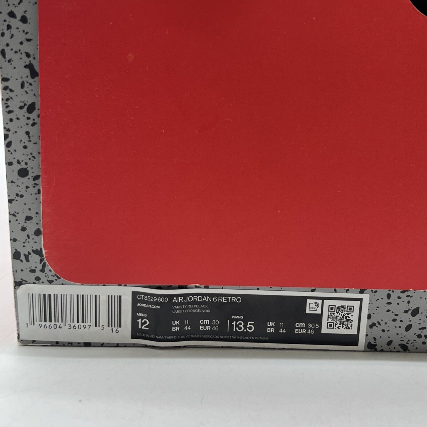 Size 12 - Air Jordan 6 Retro Toro Bravo (CT8529-600)