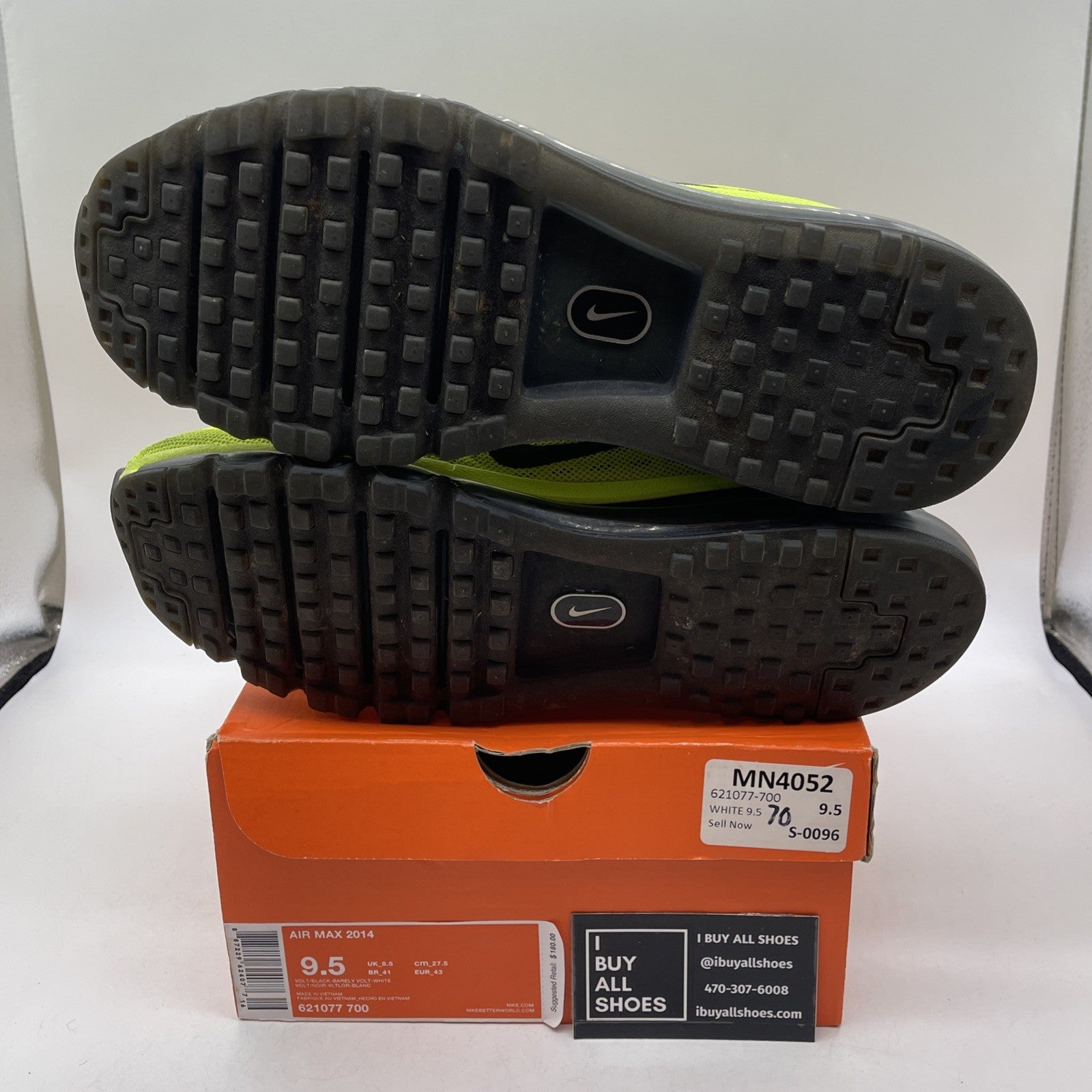 Size 9.5 - Nike Air Max 2014 Volt (621077-700)