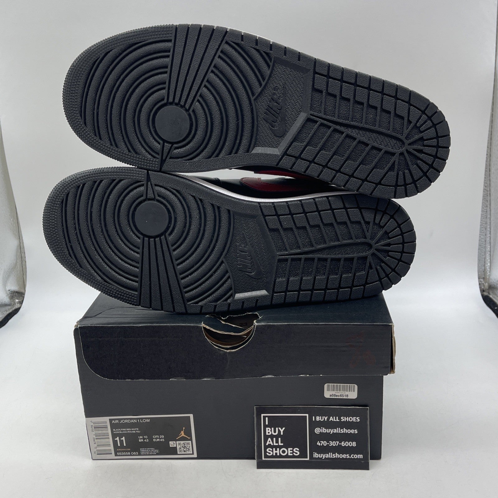 Size 11 - Air Jordan 1 Low White Toe 2022 (553558-063)